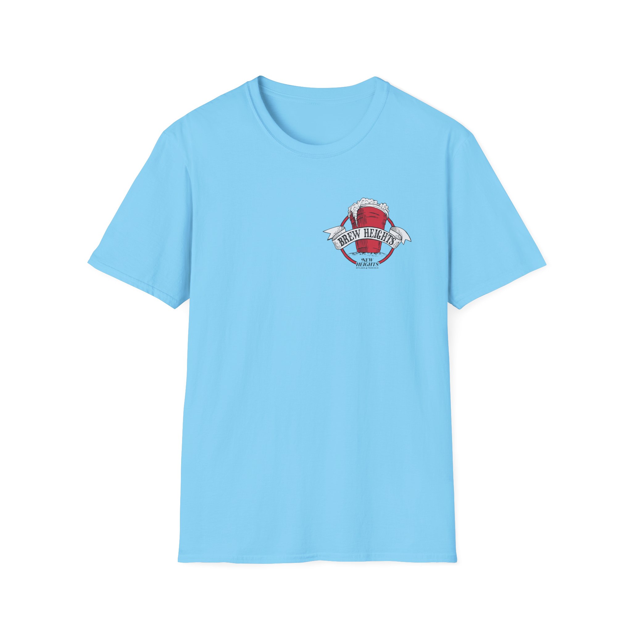 New Heights Brew Heights Left Chest Unisex Softstyle T-Shirt - Image 23
