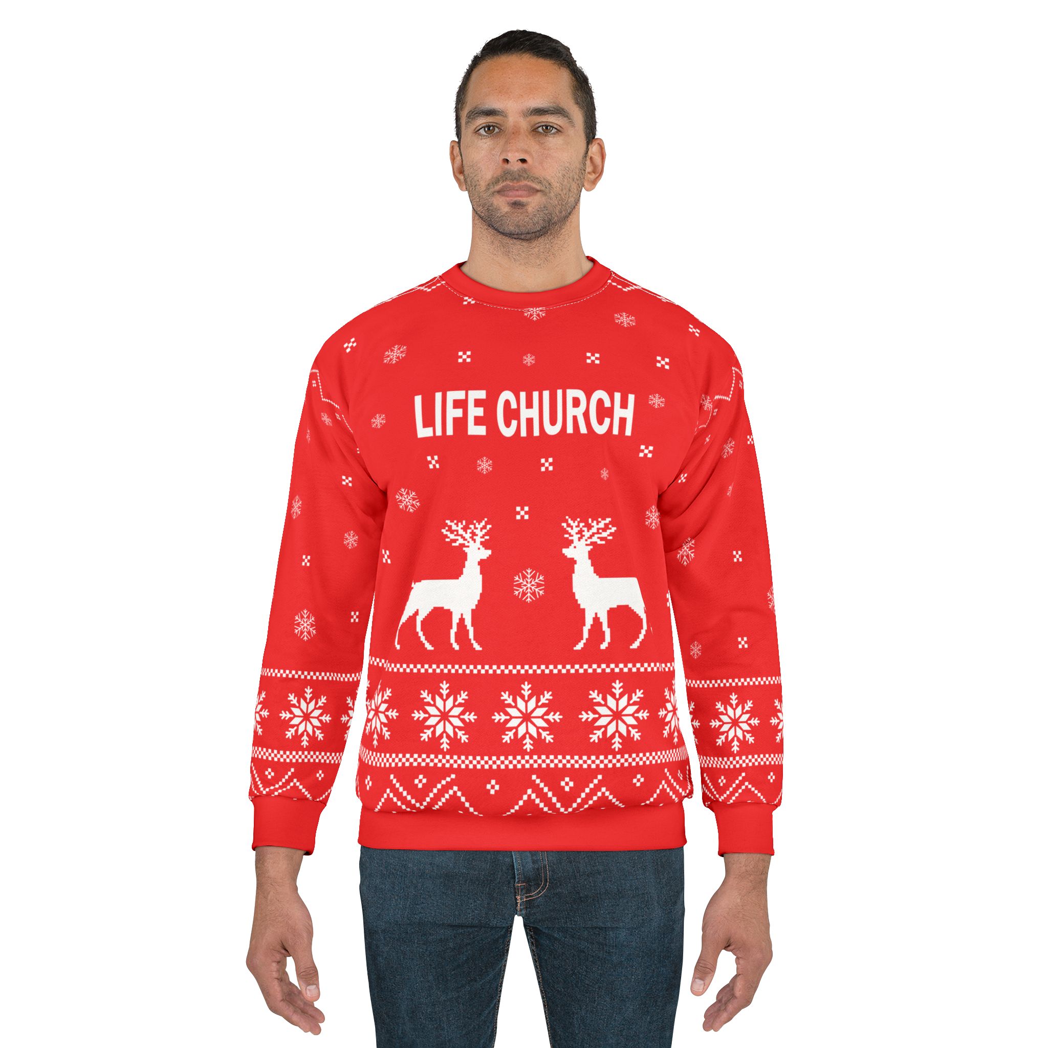 Life Church Unisex Sweatshirt (AOP) - Image 3