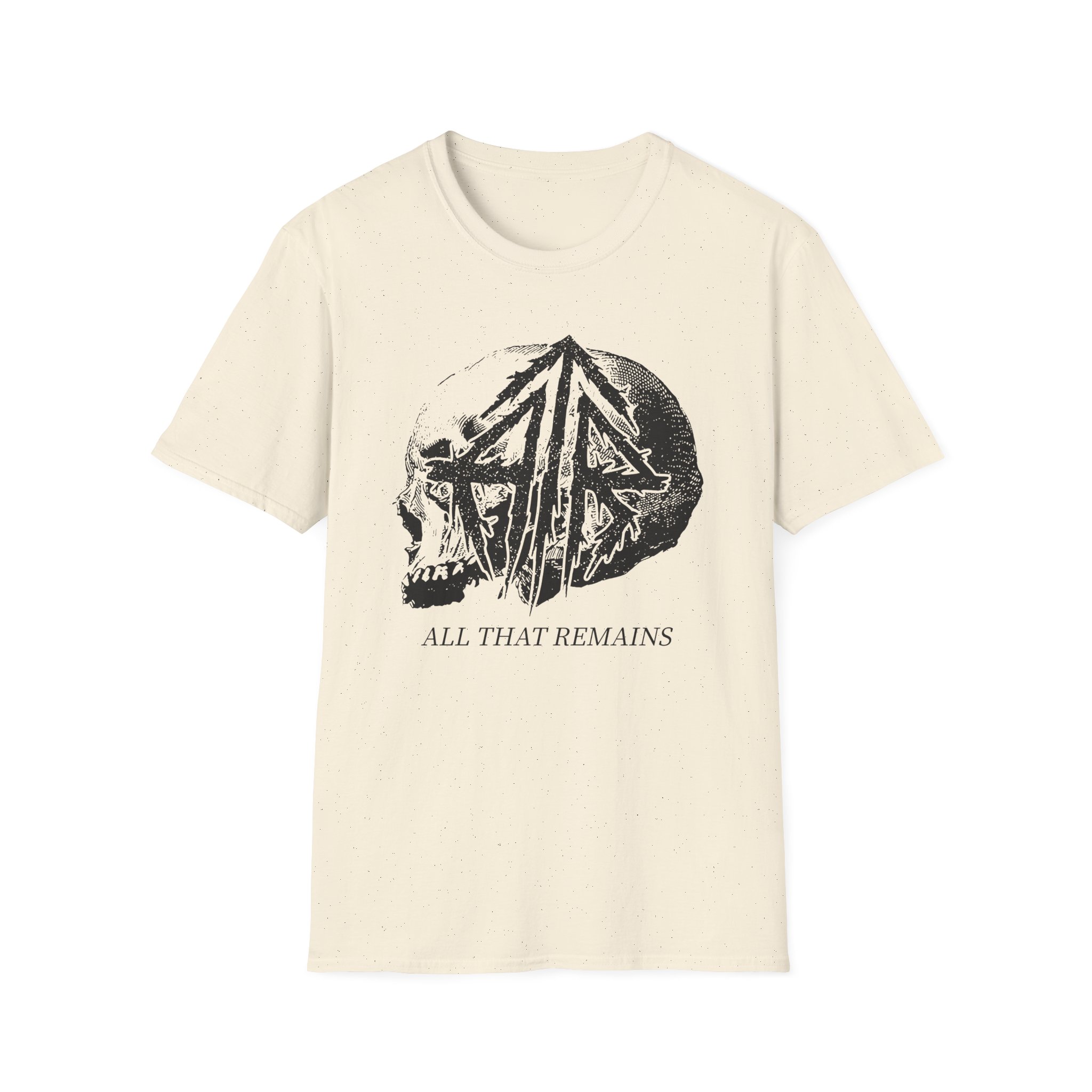 All That Remains Tie Dye Skull Unisex Softstyle T-Shirt - Image 9