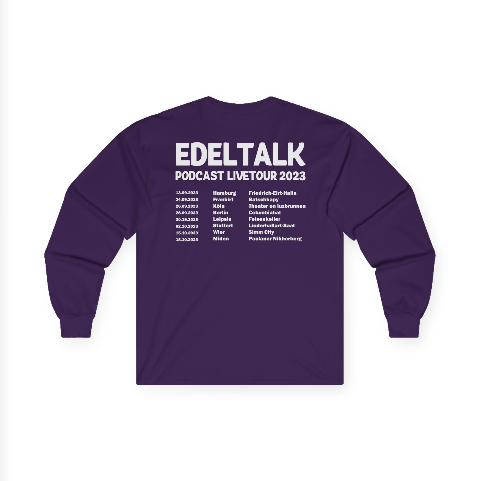 Edeltalk Podcast Livetour 2023 Unisex Ultra Cotton Long Sleeve Tee - Image 14