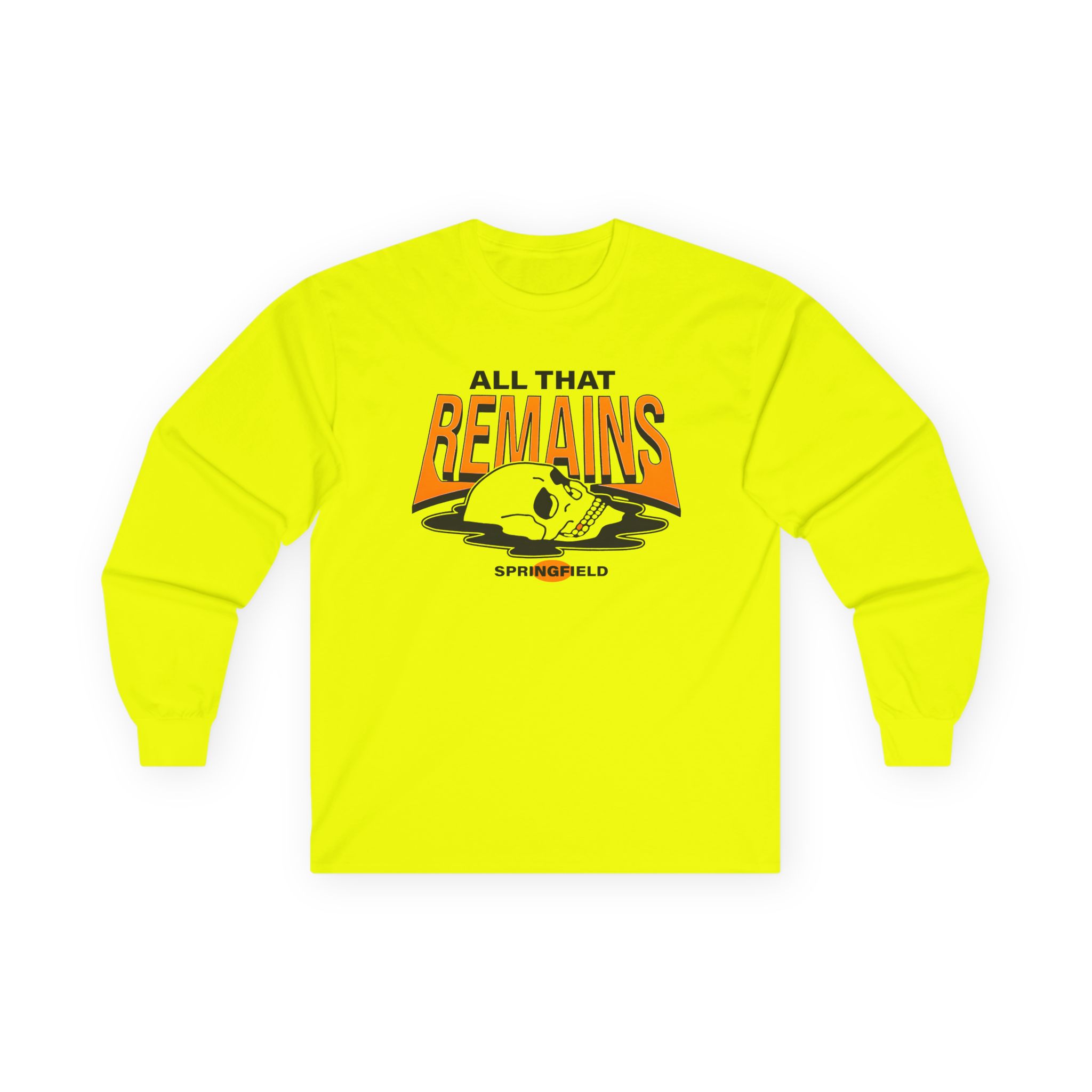 All That Remains Springfield Skull Unisex Ultra Cotton Long Sleeve Tee - Image 7