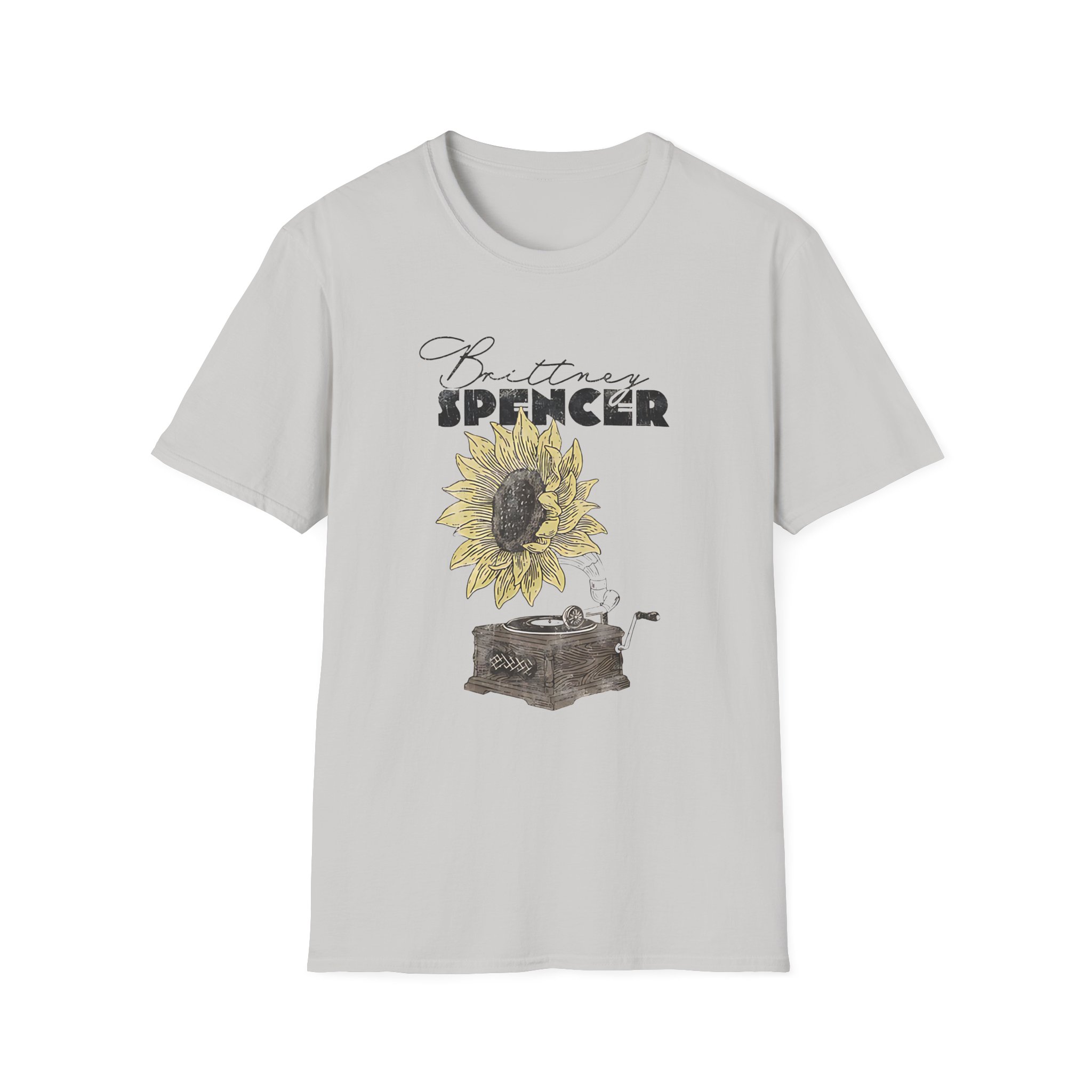 Manhead Sunflower Turntable Unisex Softstyle T-Shirt - Image 5