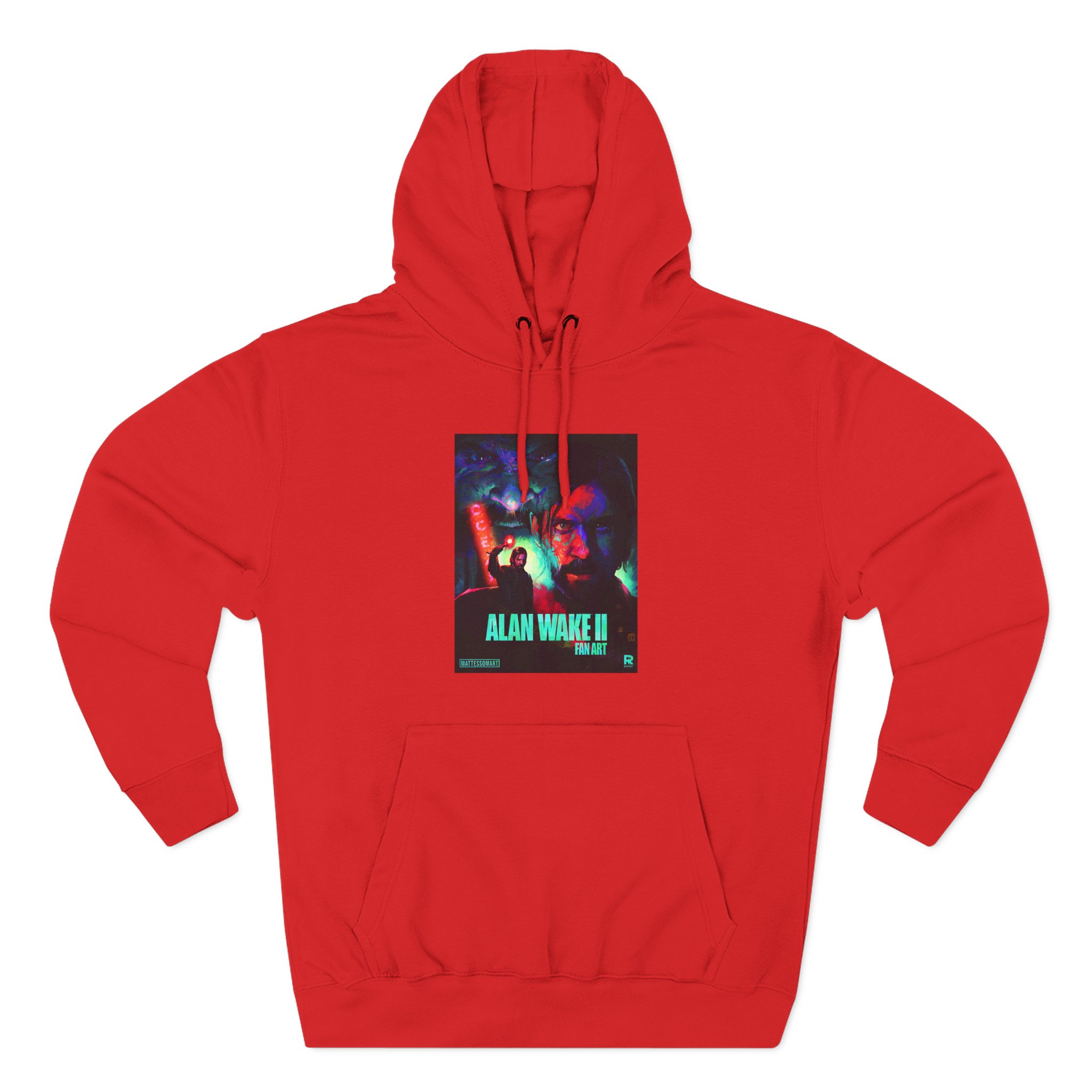 Alan Wake Fan Art Three-Panel Fleece Hoodie - Image 25