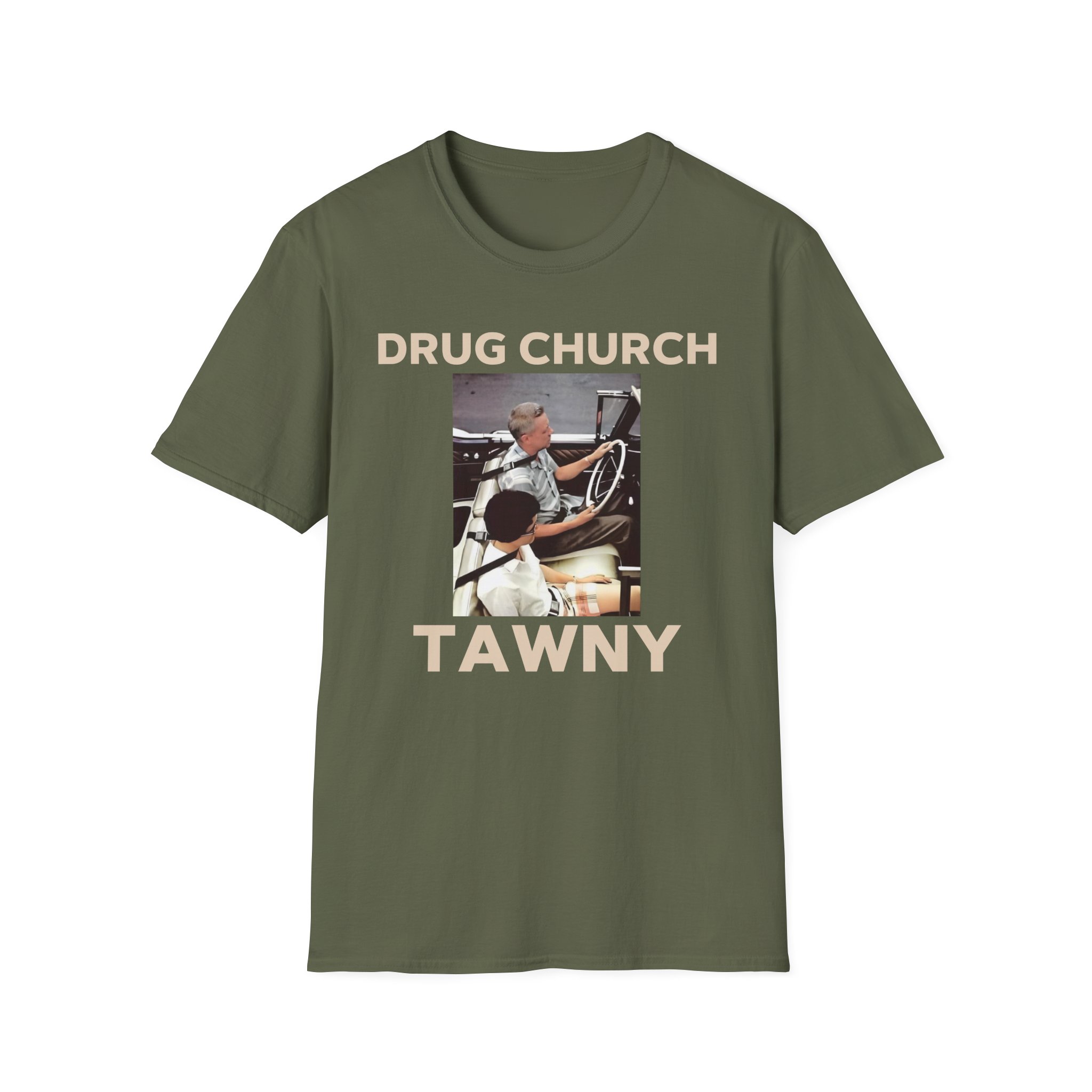 Drug Church Tawny Unisex Softstyle T-Shirt - Image 7