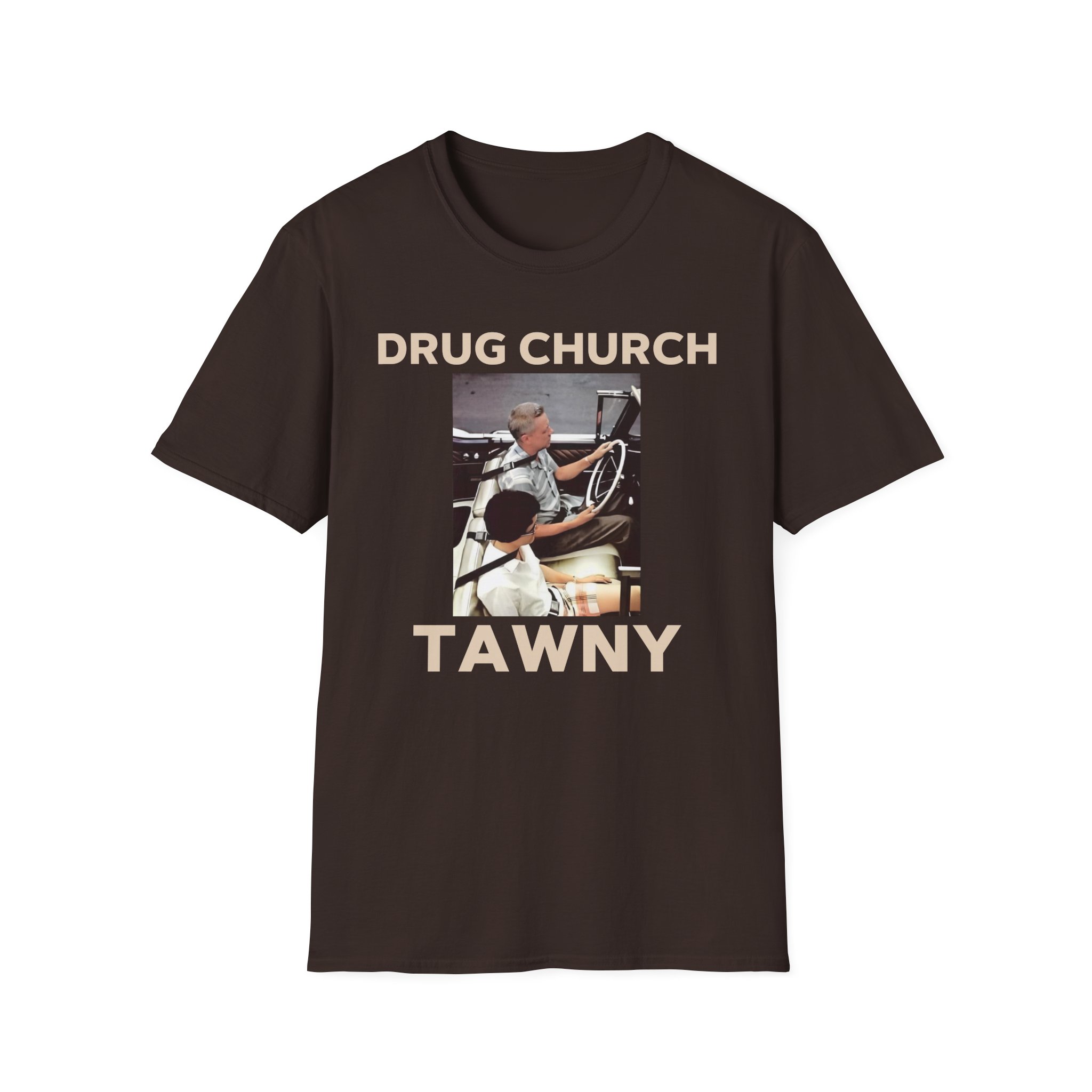 Drug Church Tawny Unisex Softstyle T-Shirt - Image 5
