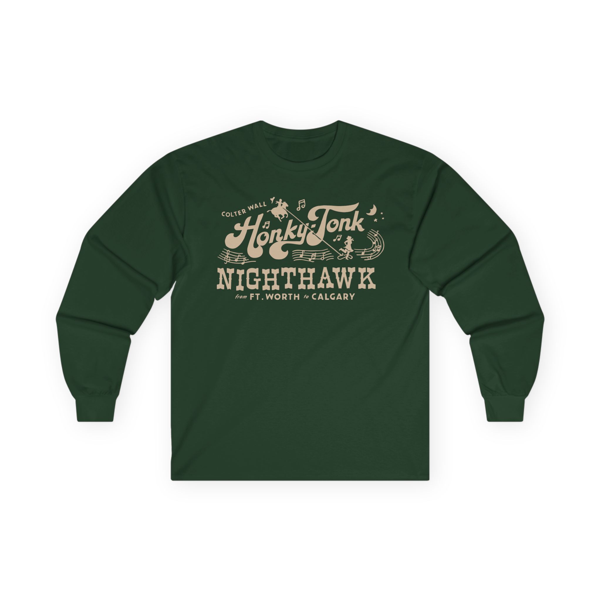 Colter Wall Honky-tonk Nighthawk Unisex Ultra Cotton Long Sleeve Tee - Image 5