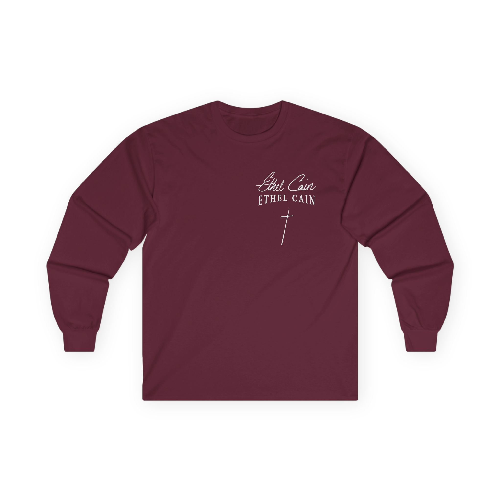 Ethel Cain Logo Unisex Ultra Cotton Long Sleeve Tee - Image 3