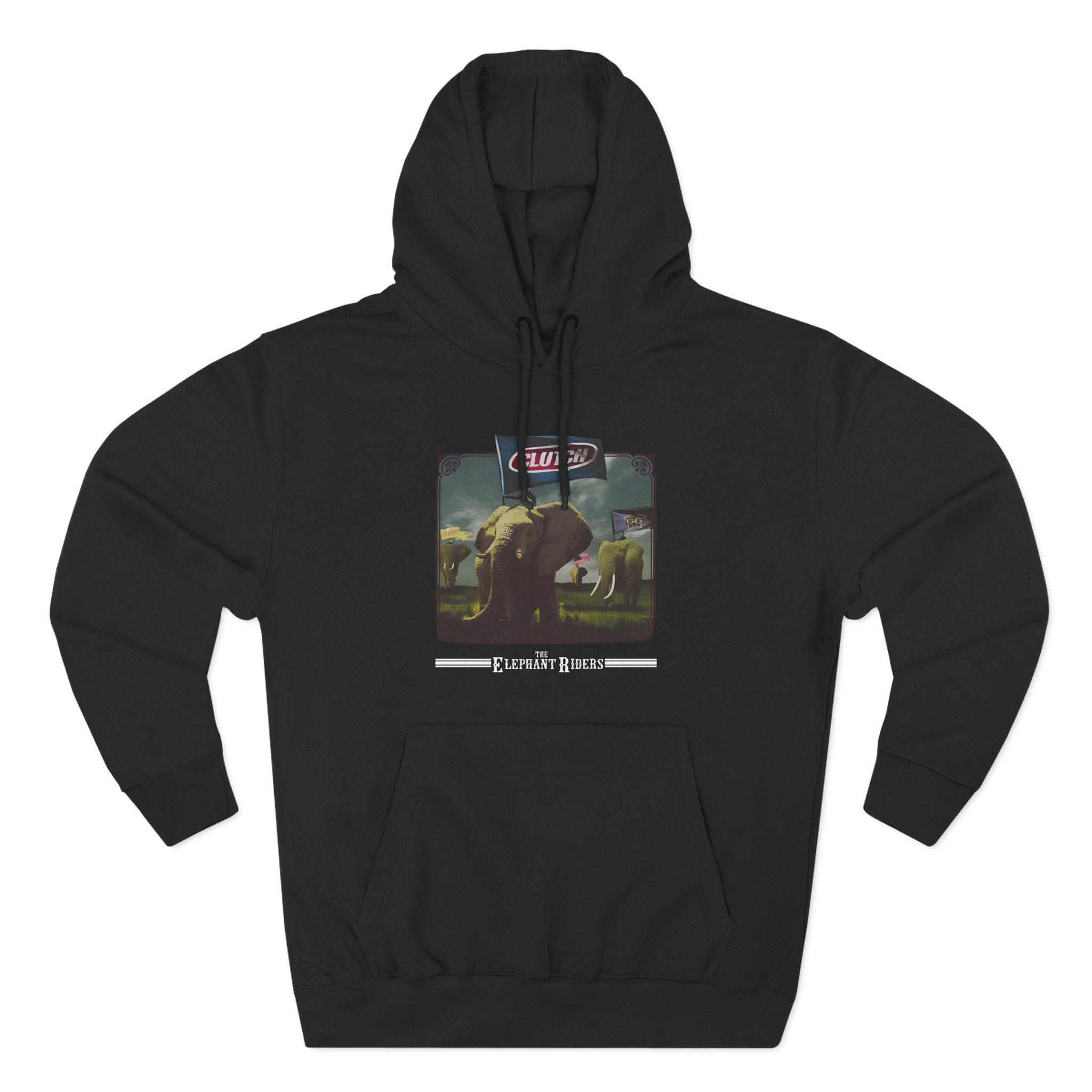 Clutch Elephant Riders Three-Panel Fleece Hoodie