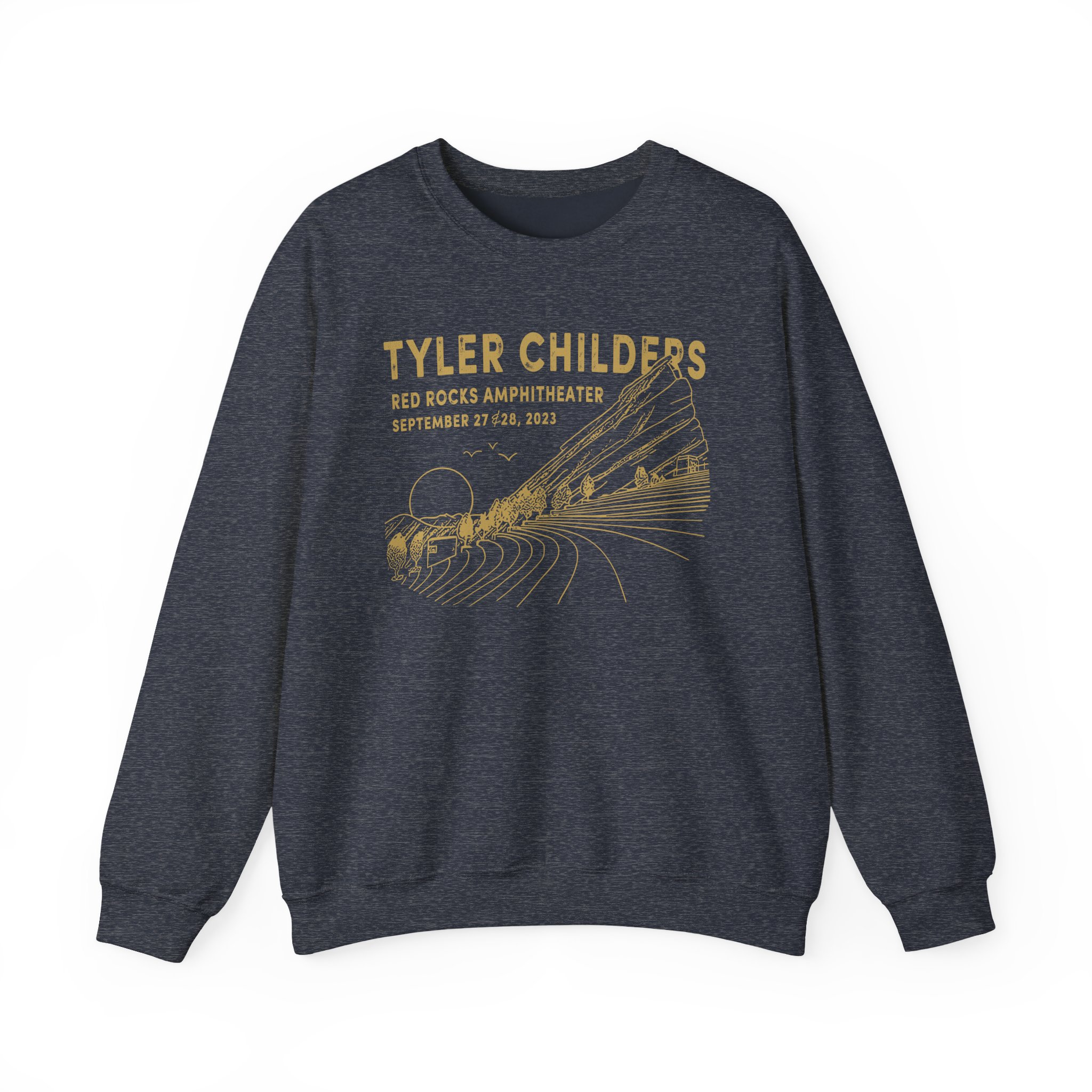 Tyler Childers Red Rocks '23 Unisex Heavy Blend™ Crewneck Sweatshirt - Image 9