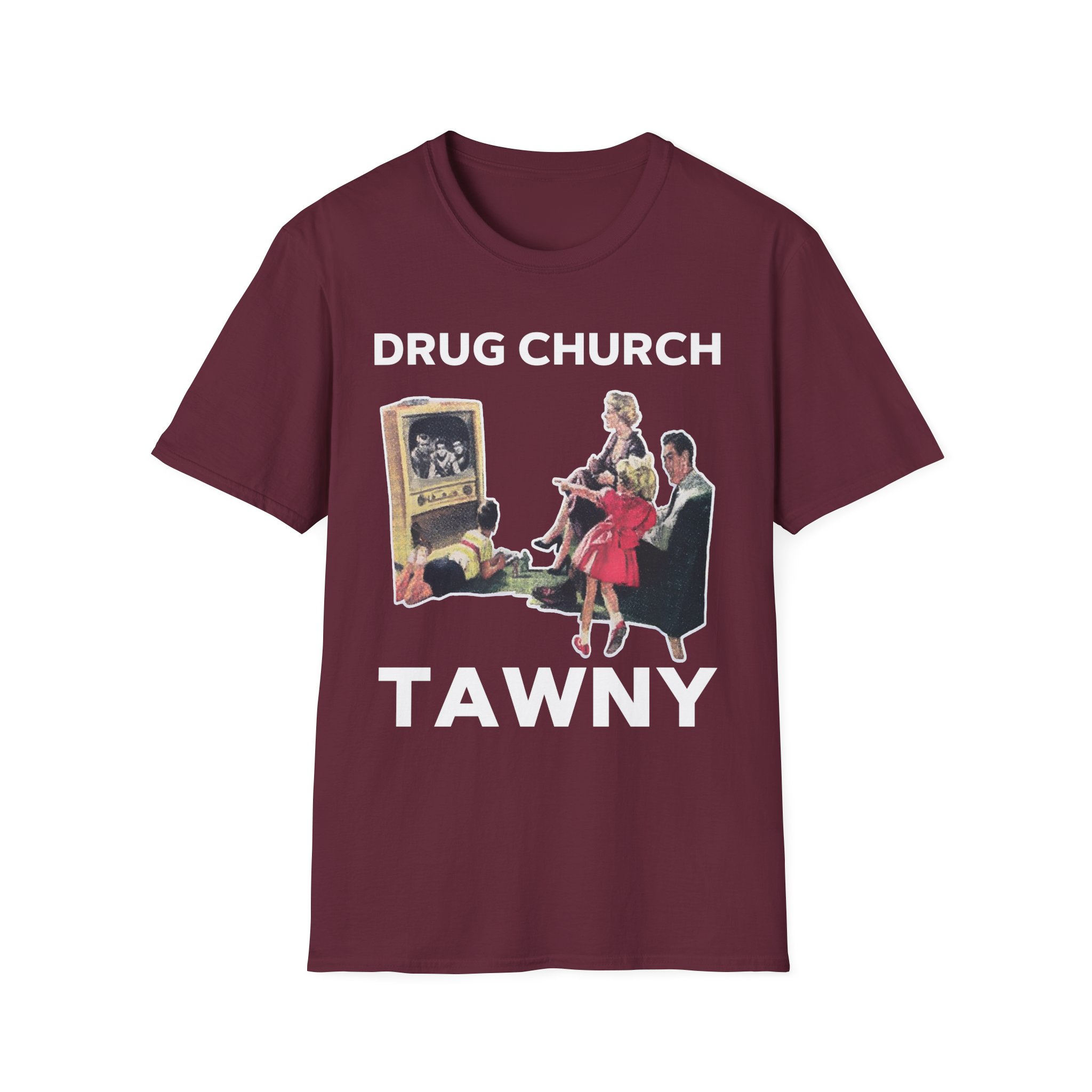 Drug Church TV Unisex Softstyle T-Shirt - Image 5