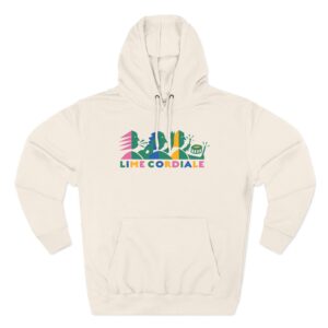 Lime Cordiale Logo Three-Panel Fleece Hoodie