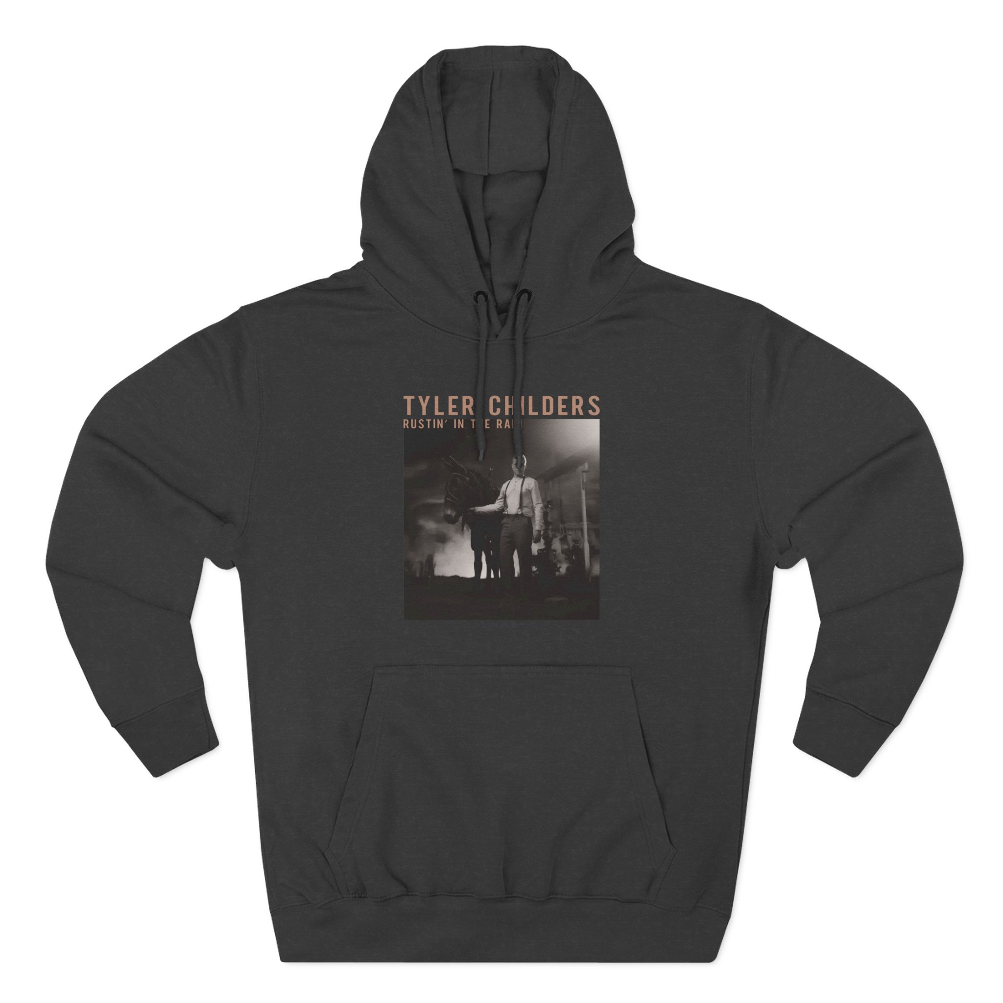 Tyler Childers Black Rustin Three-Panel Fleece Hoodie - Image 3