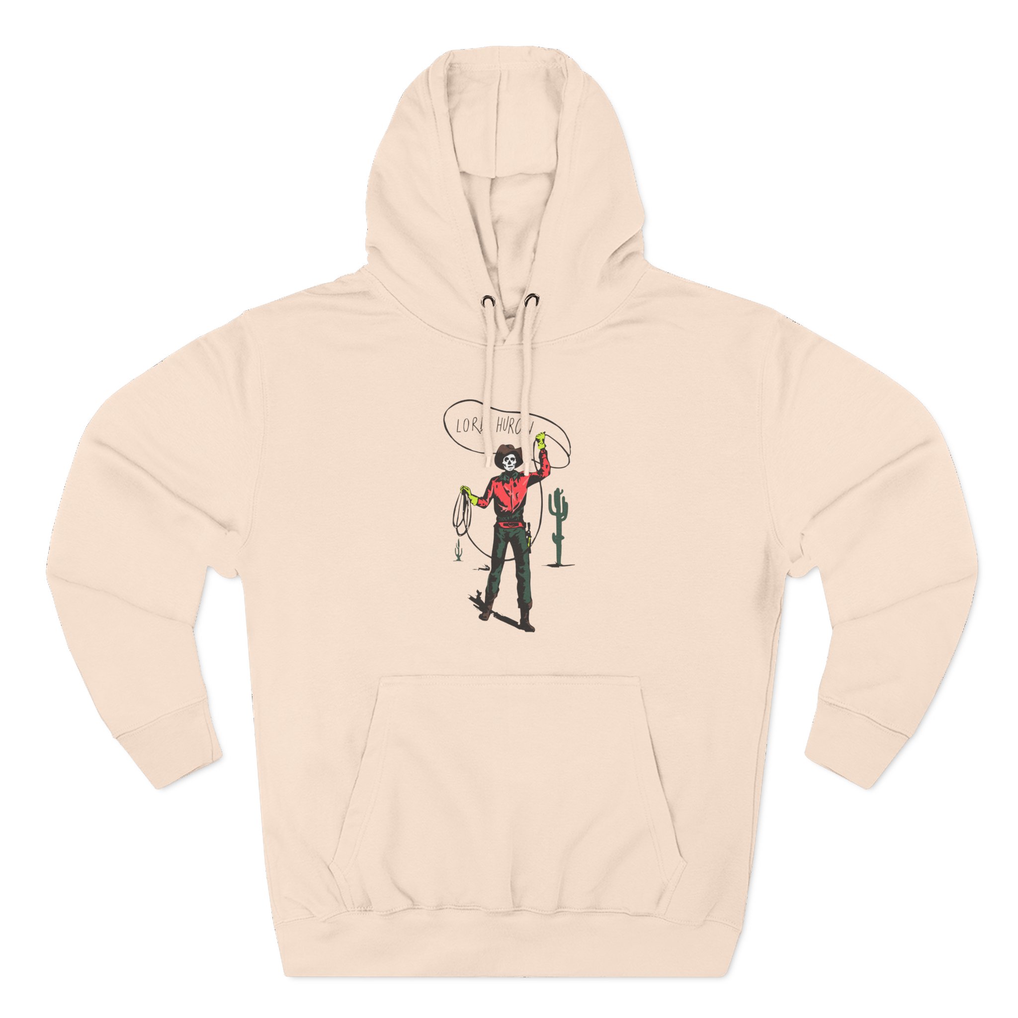 Lord Huron Skeleton Cowboy Three-Panel Fleece Hoodie - Image 7