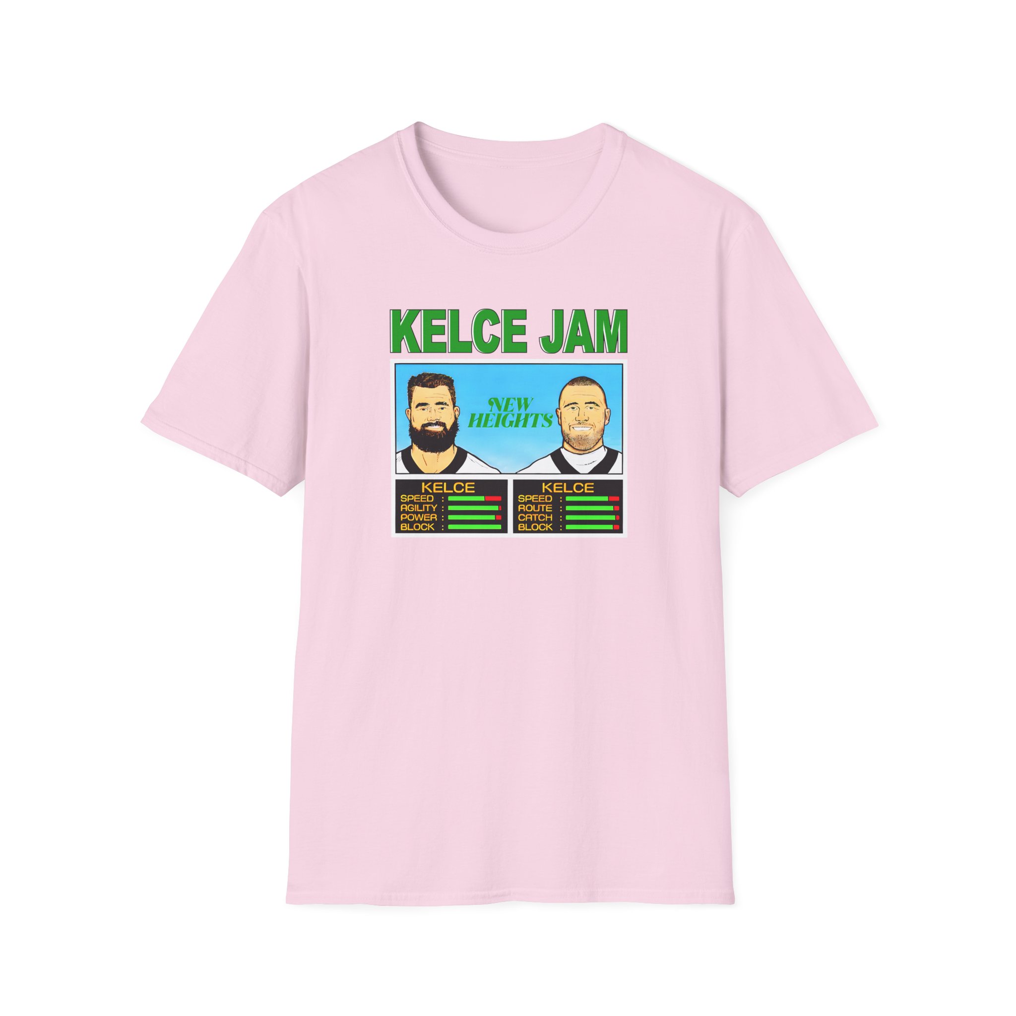 New Heights Kelce Jam Jason And Travis Unisex Softstyle T-Shirt - Image 27