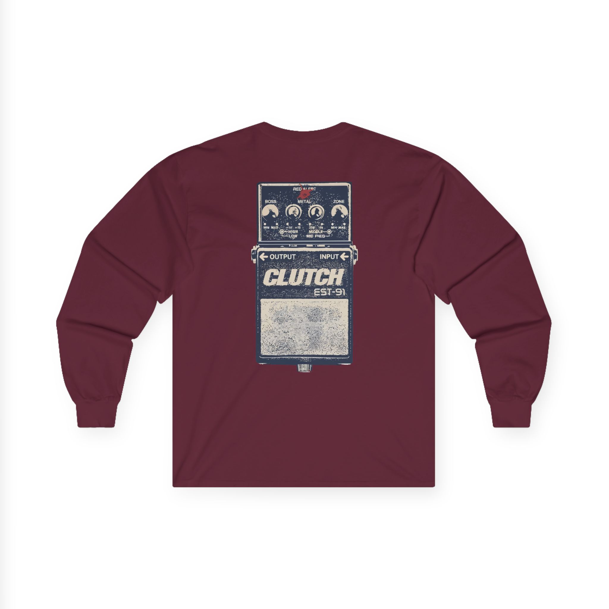 Clutch Red Alert Unisex Ultra Cotton Long Sleeve Tee - Image 4