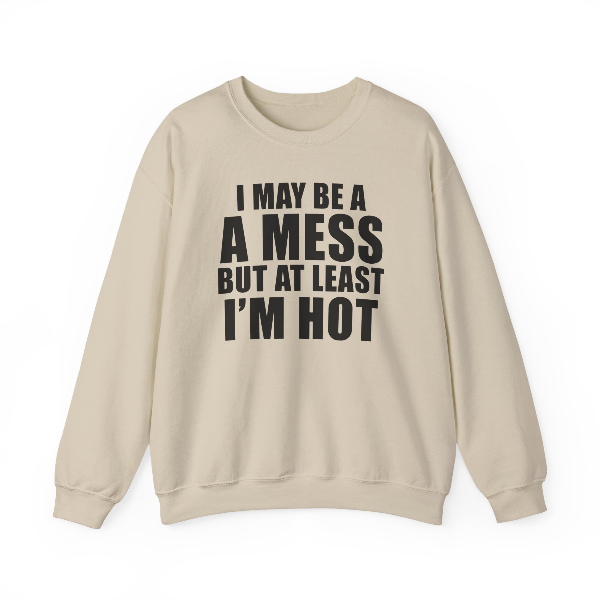 Alix Earle I May Be a a Mess but at Least I’m Hot Unisex Heavy Blend™ Crewneck Sweatshirt - Image 5