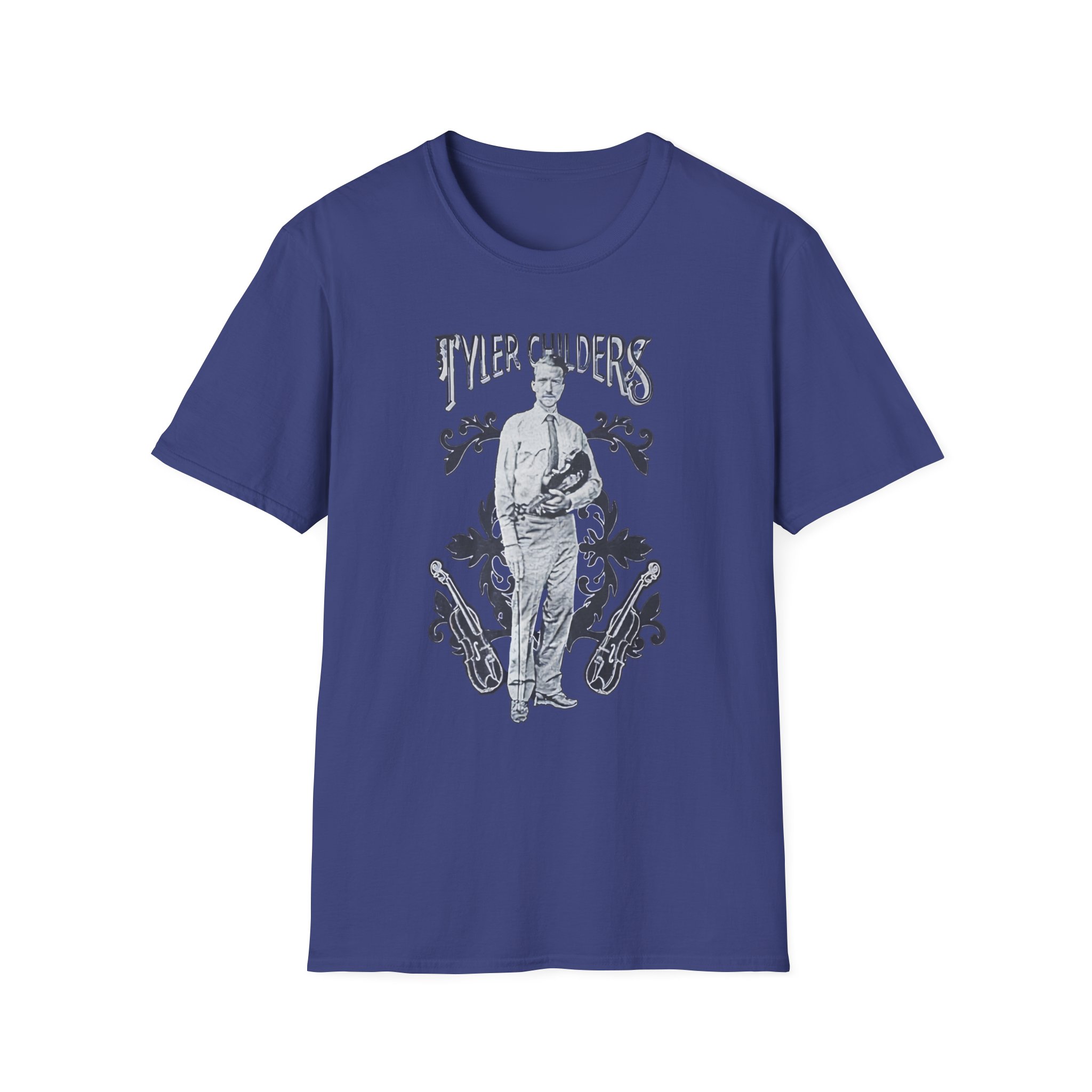Tyler Childers Long Violent History Unisex Softstyle T-Shirt - Image 11