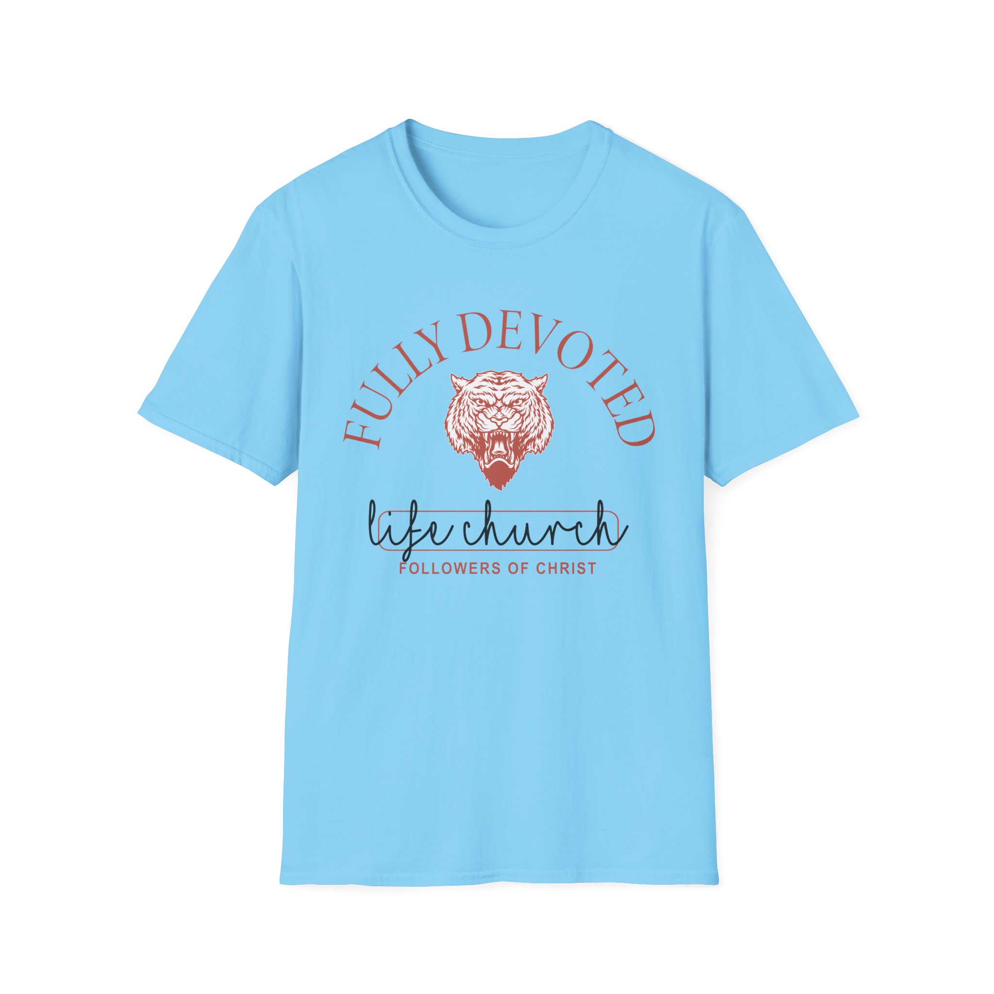 Life Church Fully Devoted Vintage Unisex Softstyle T-Shirt - Image 11