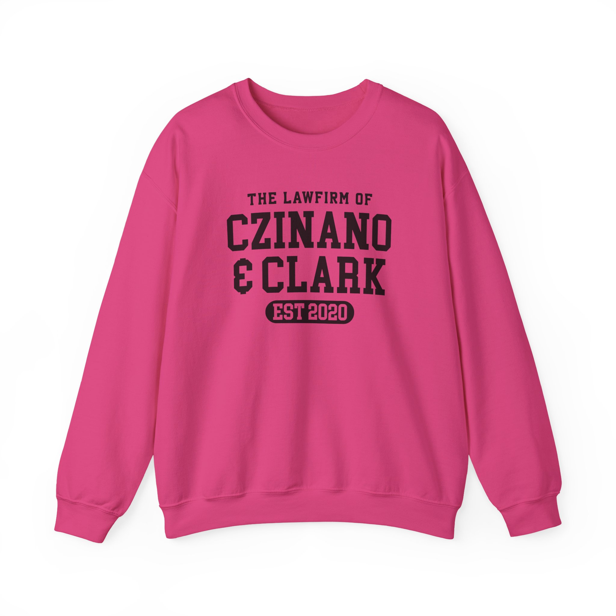 Caitlin Clark The law firm of Czinano & Clark Unisex Heavy Blend™ Crewneck Sweatshirt - Image 15