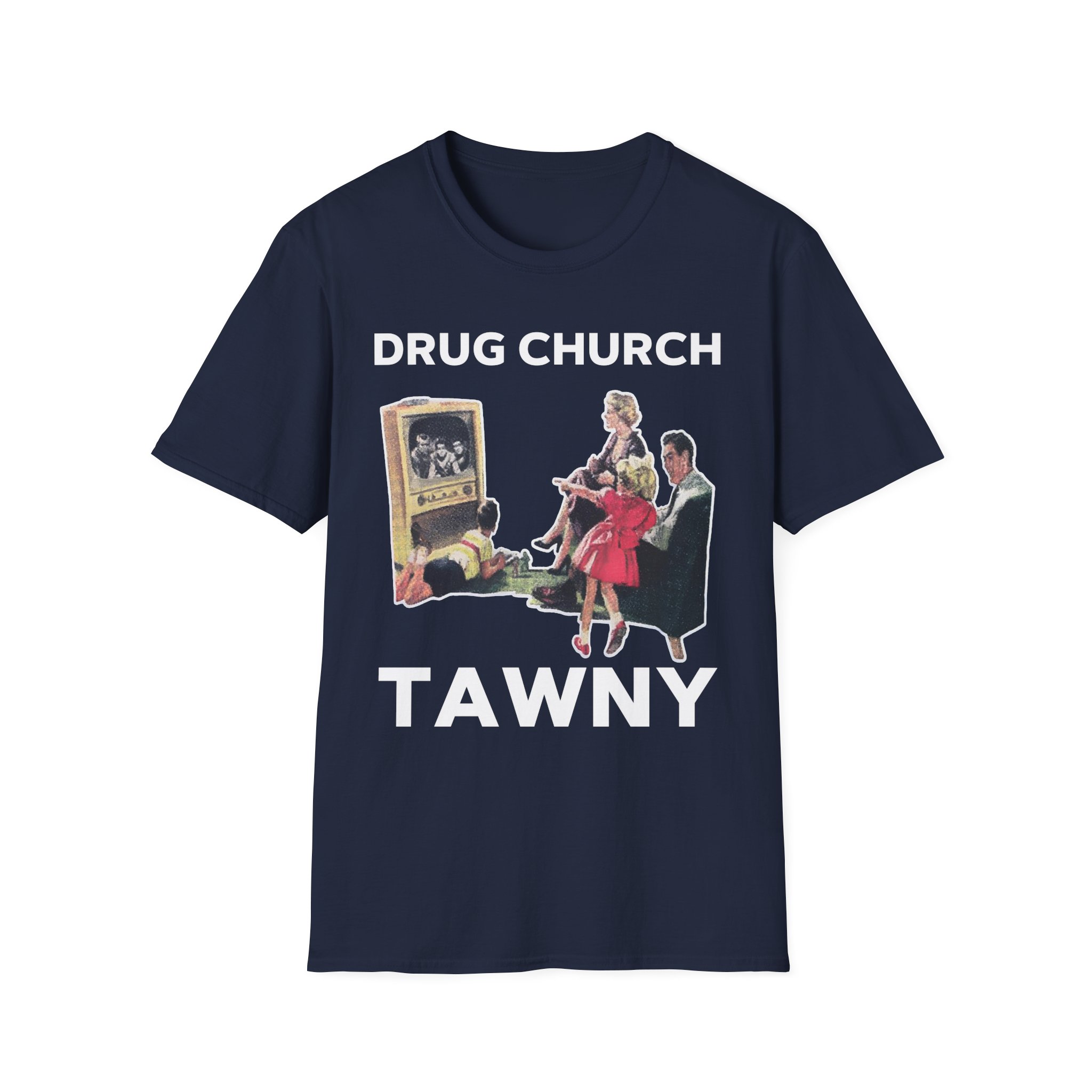 Drug Church TV Unisex Softstyle T-Shirt - Image 19