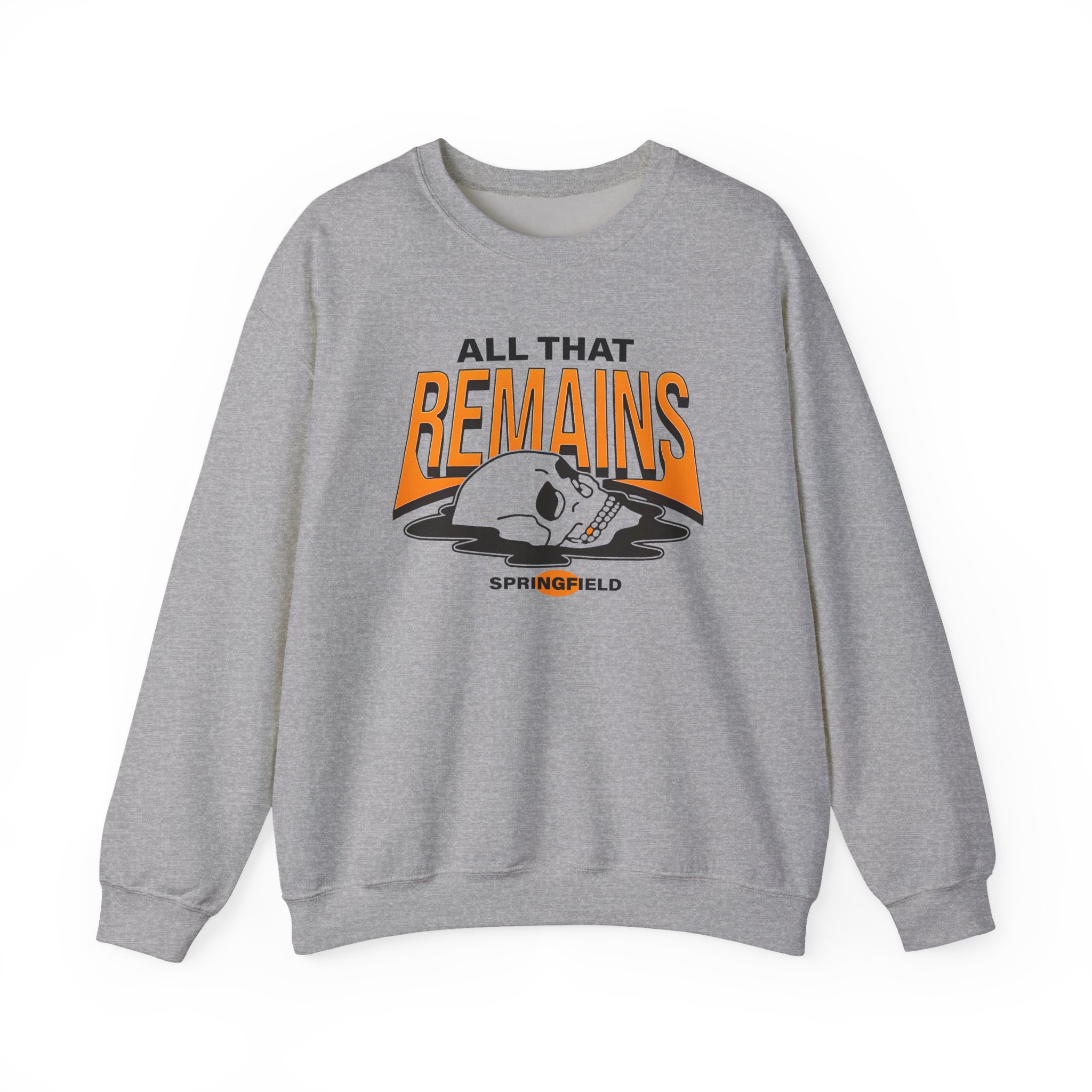 All That Remains Springfield Skull Unisex Heavy Blend™ Crewneck Sweatshirt - Image 7