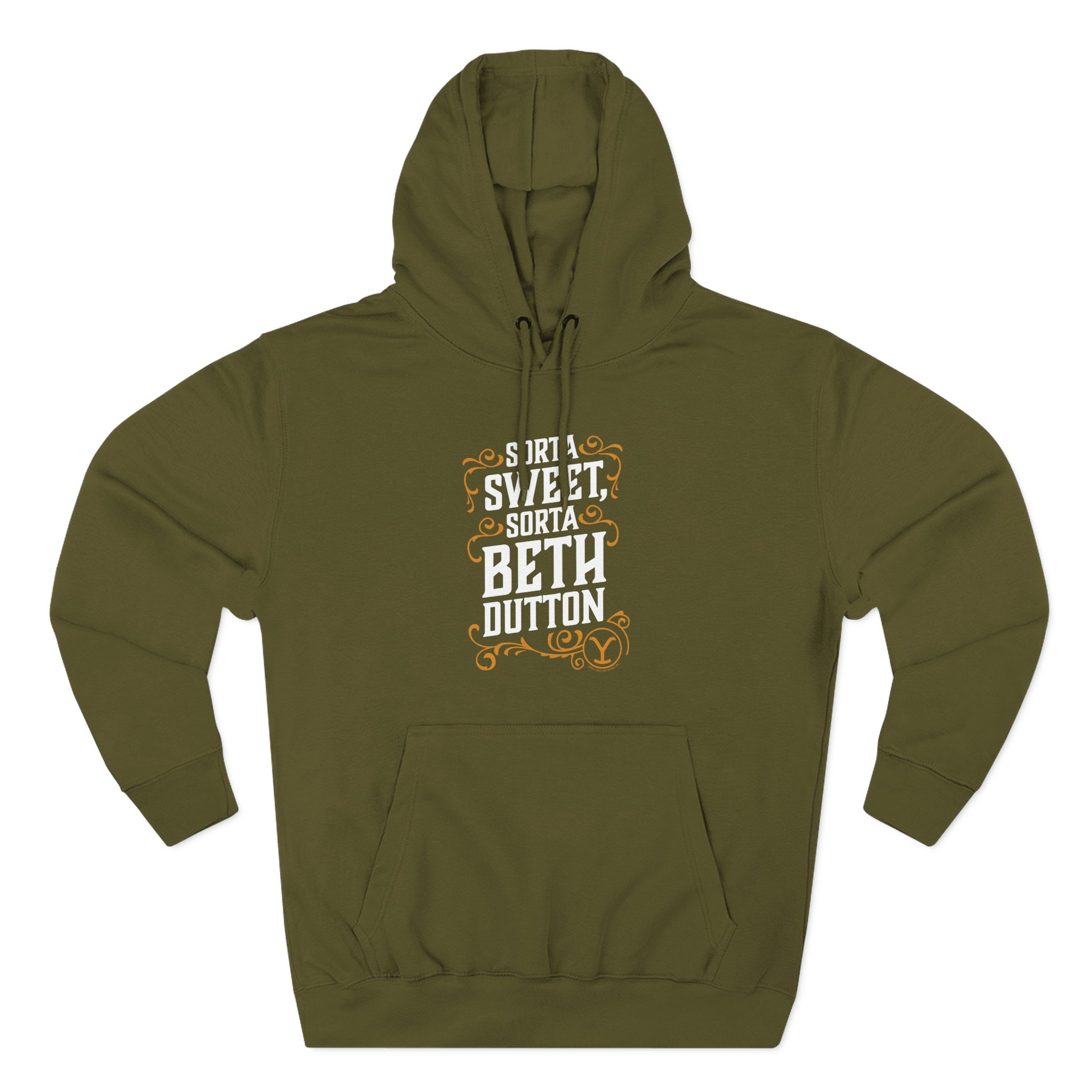 Lainey Wilson Don't Make Me Go Beth Dutton on You Three-Panel Fleece Hoodie - Image 5