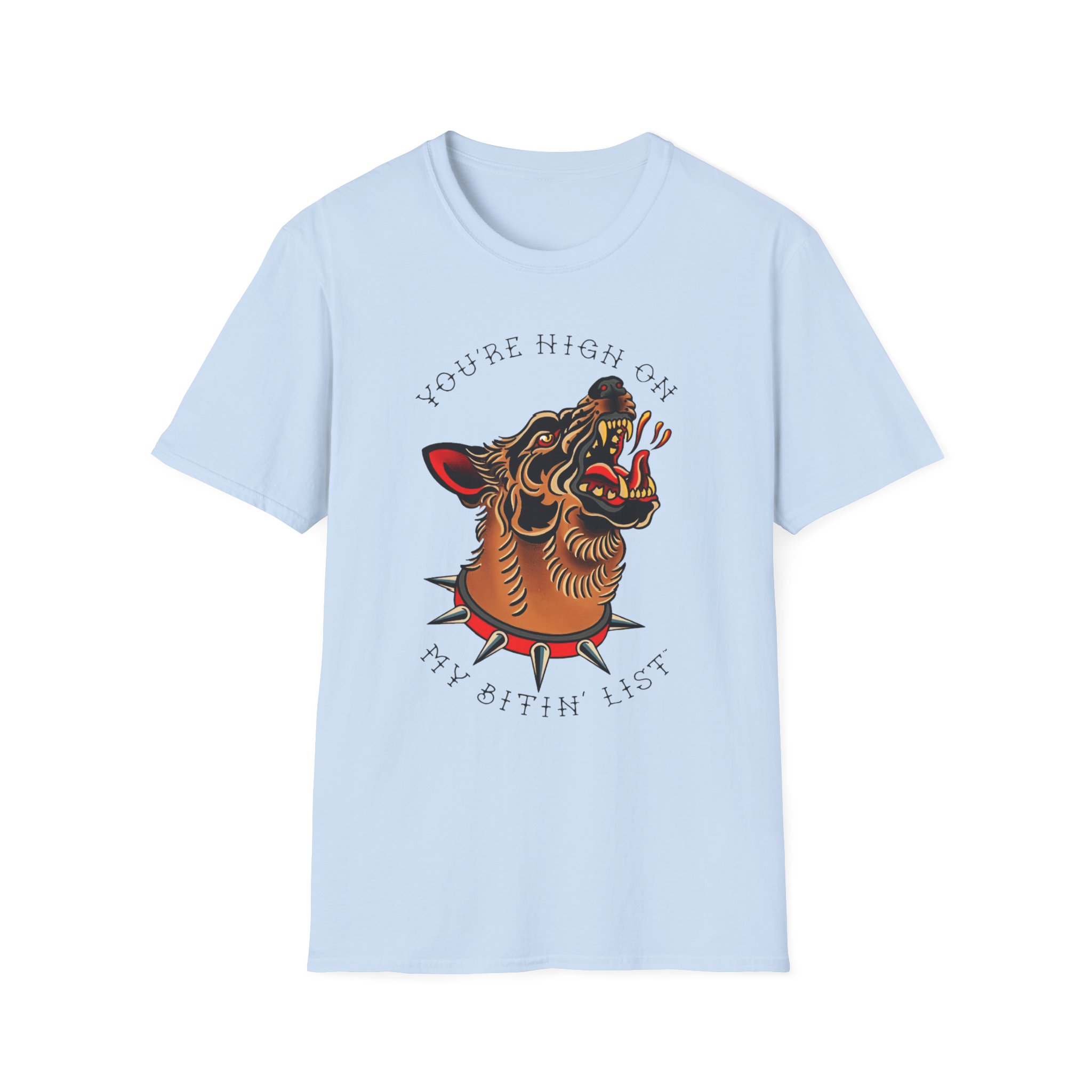 Tyler Childers Bitin' List Dog Unisex Softstyle T-Shirt - Image 17