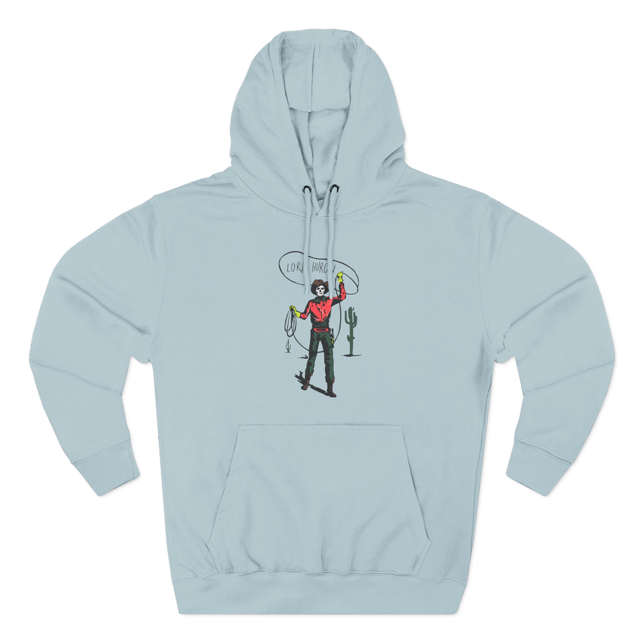 Lord Huron Skeleton Cowboy Three-Panel Fleece Hoodie - Image 11