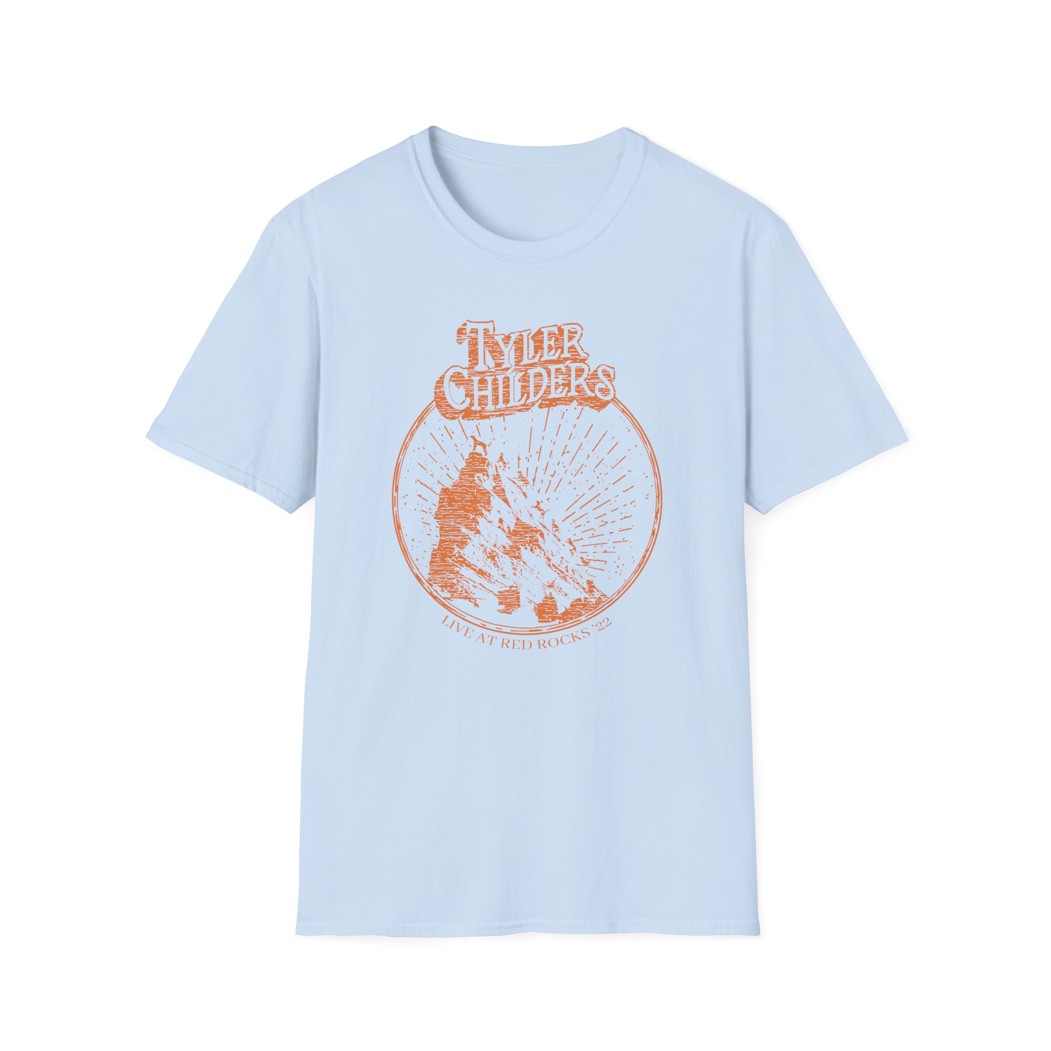 Tyler Childers Natural Red Rocks Unisex Softstyle T-Shirt - Image 13