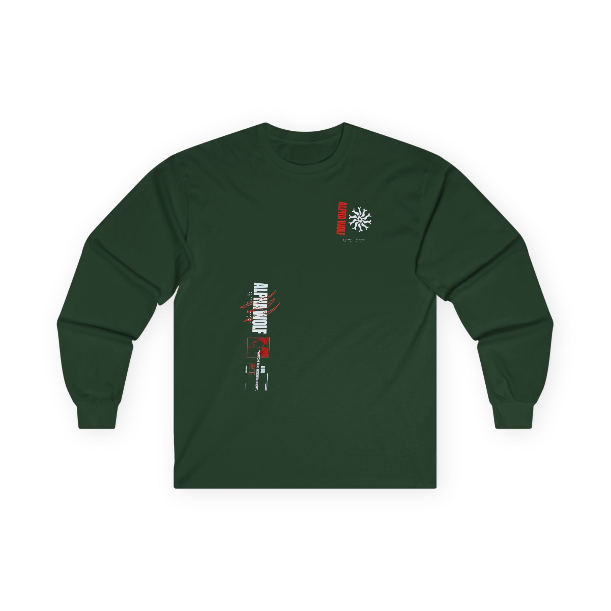 Alpha Wolf Akudama Unisex Ultra Cotton Long Sleeve Tee - Image 5