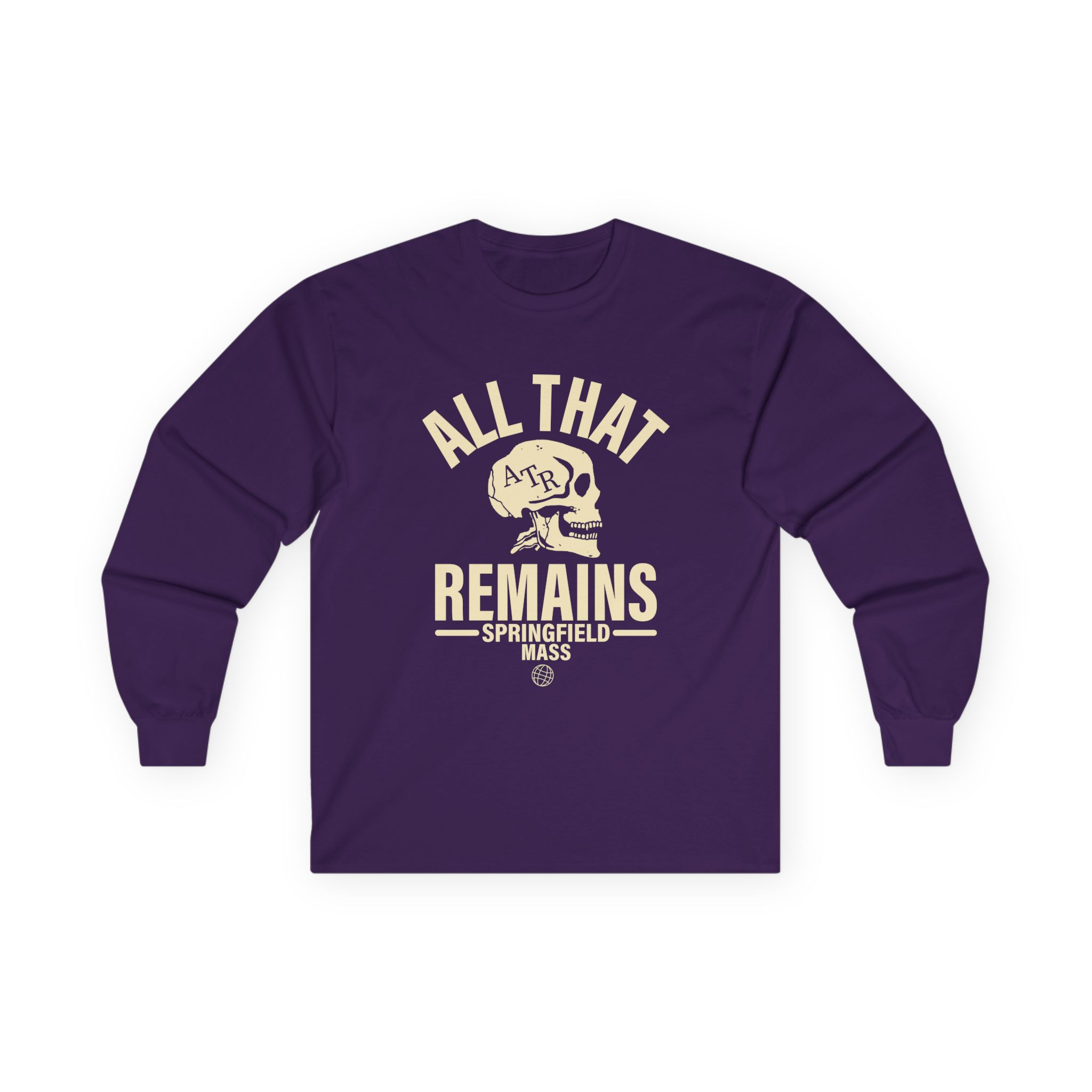 All That Remains Springfield Skull Unisex Ultra Cotton Long Sleeve Tee - Image 13