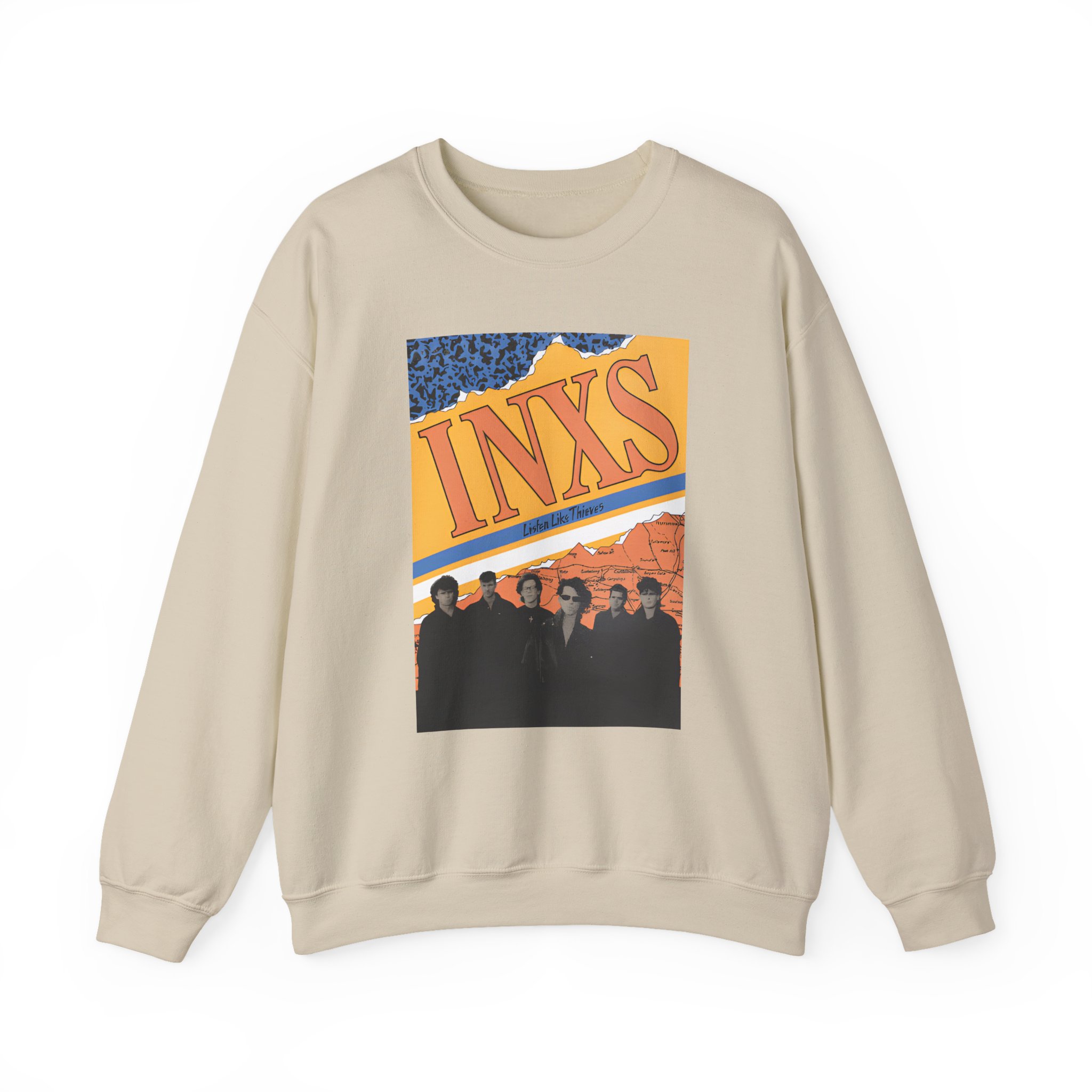 Inxs Listen Like Thieves Unisex Heavy Blend™ Crewneck Sweatshirt - Image 5