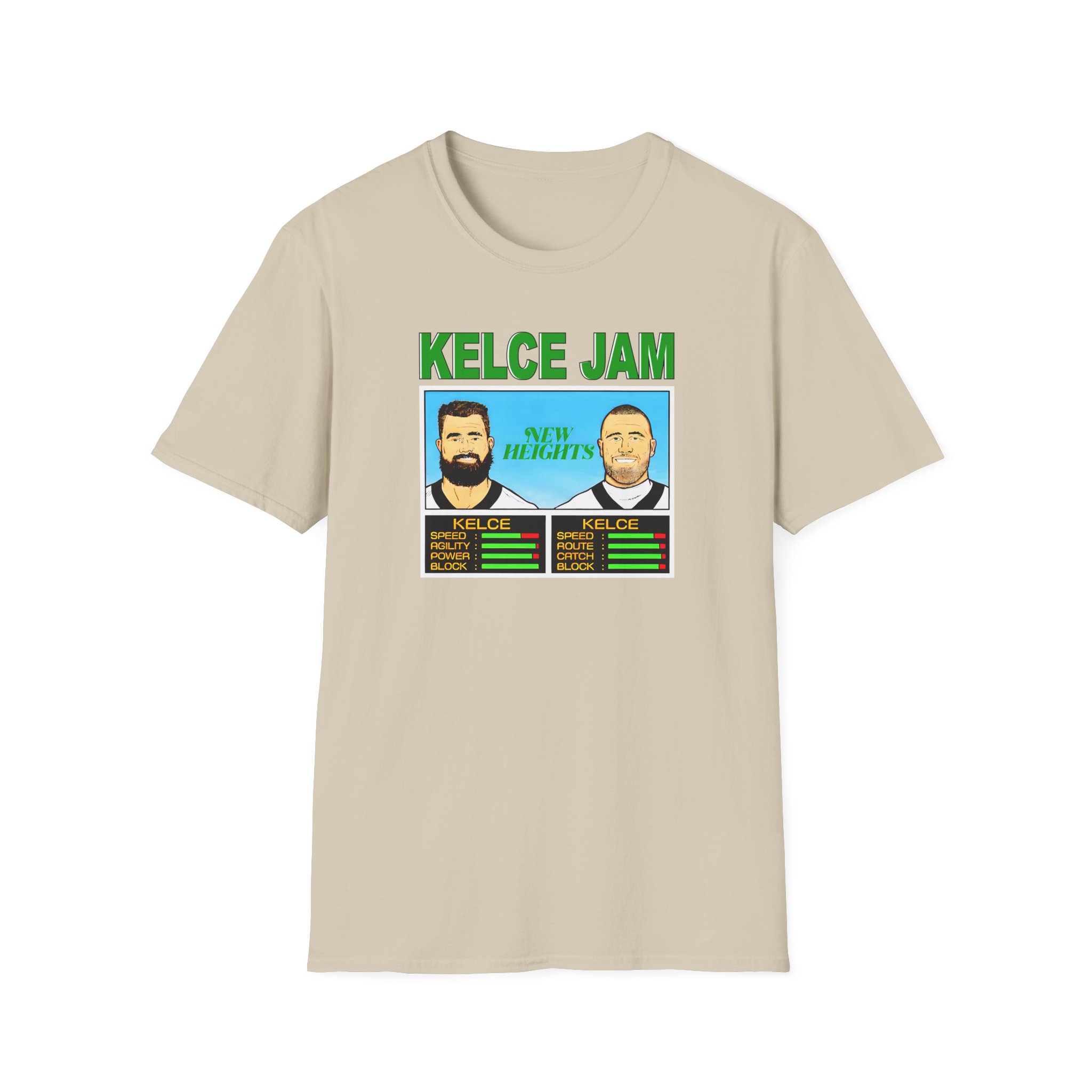 New Heights Kelce Jam Jason And Travis Unisex Softstyle T-Shirt - Image 5