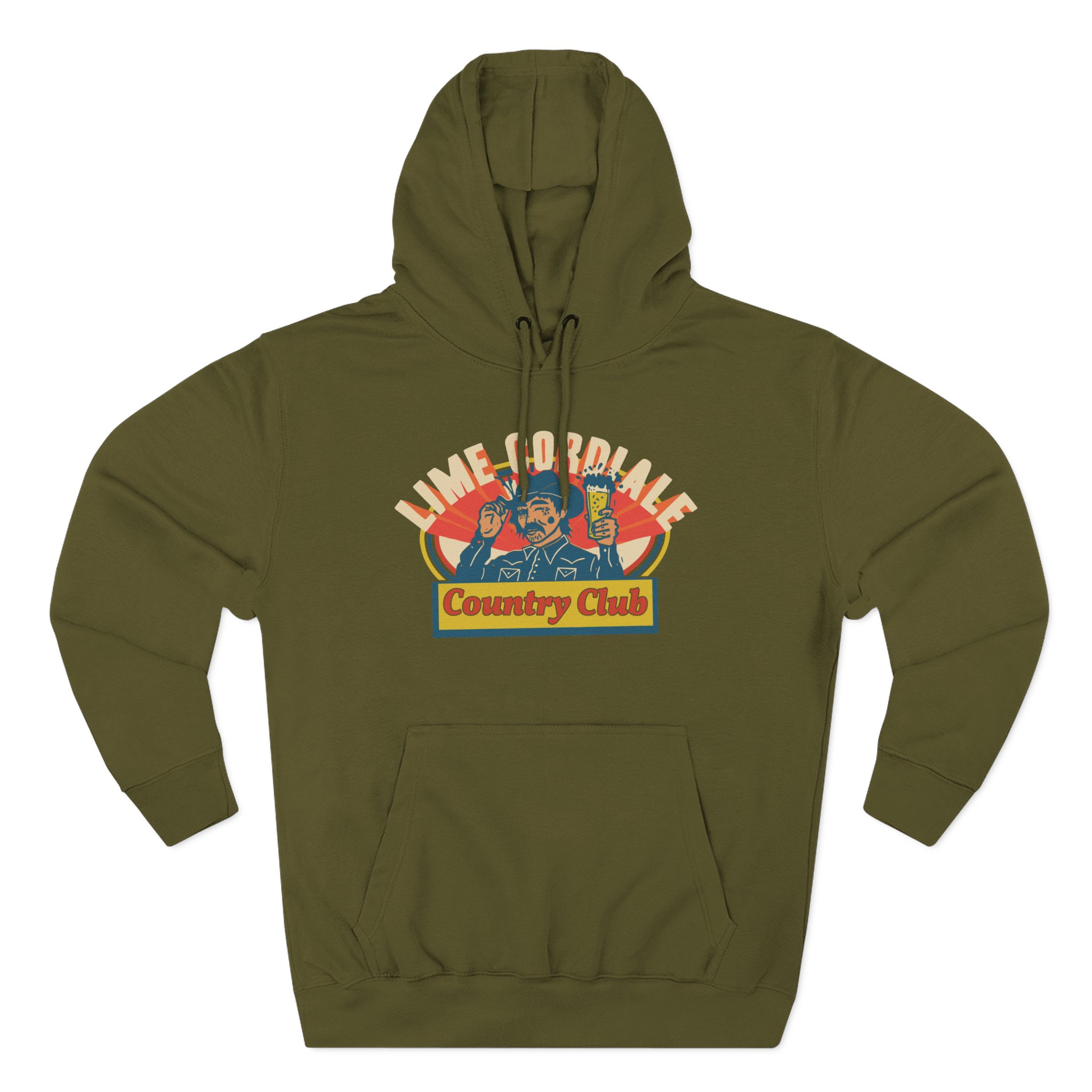 Lime Cordiale Country Club Three-Panel Fleece Hoodie