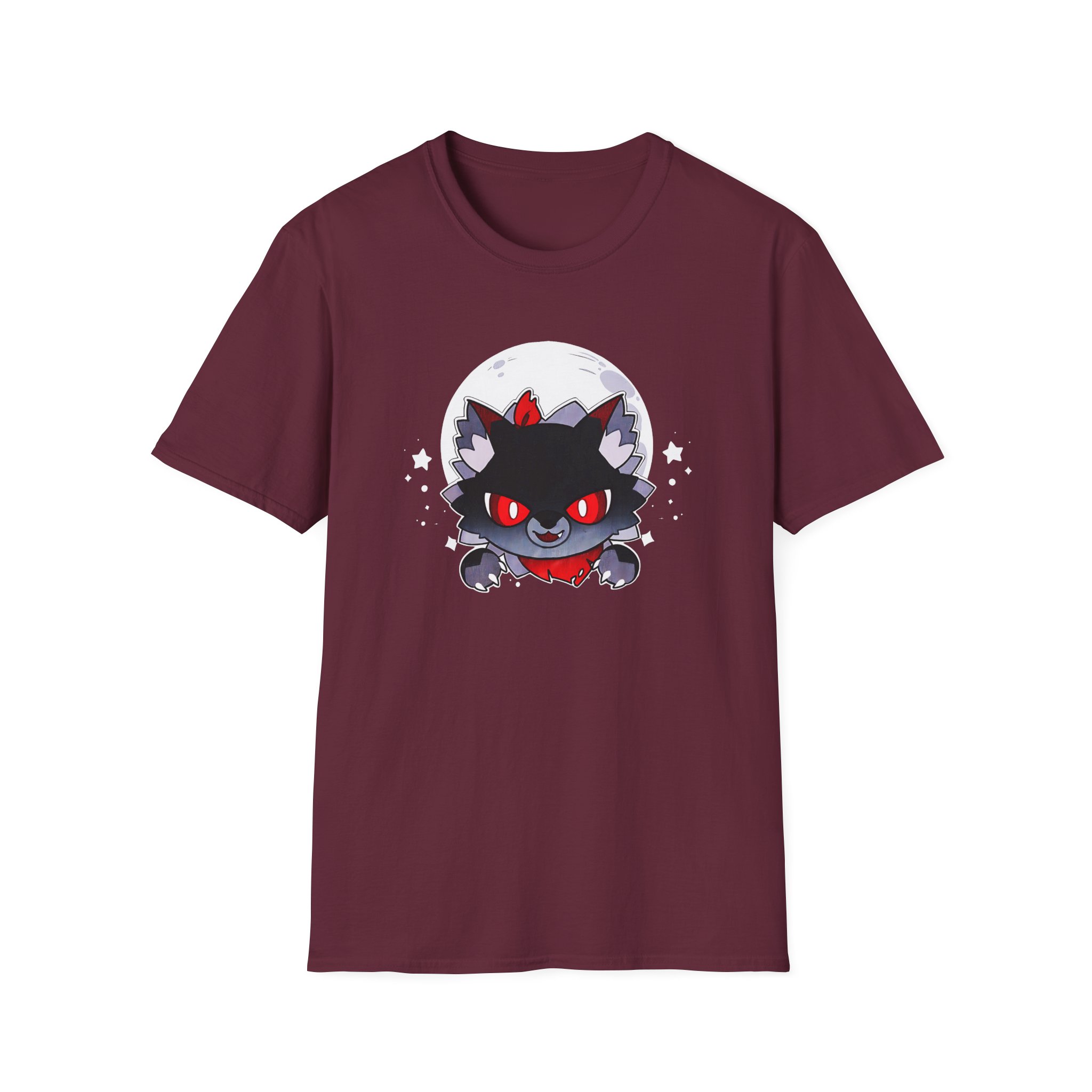 Aphmau Werewolf Cat Unisex Softstyle T-Shirt - Image 3