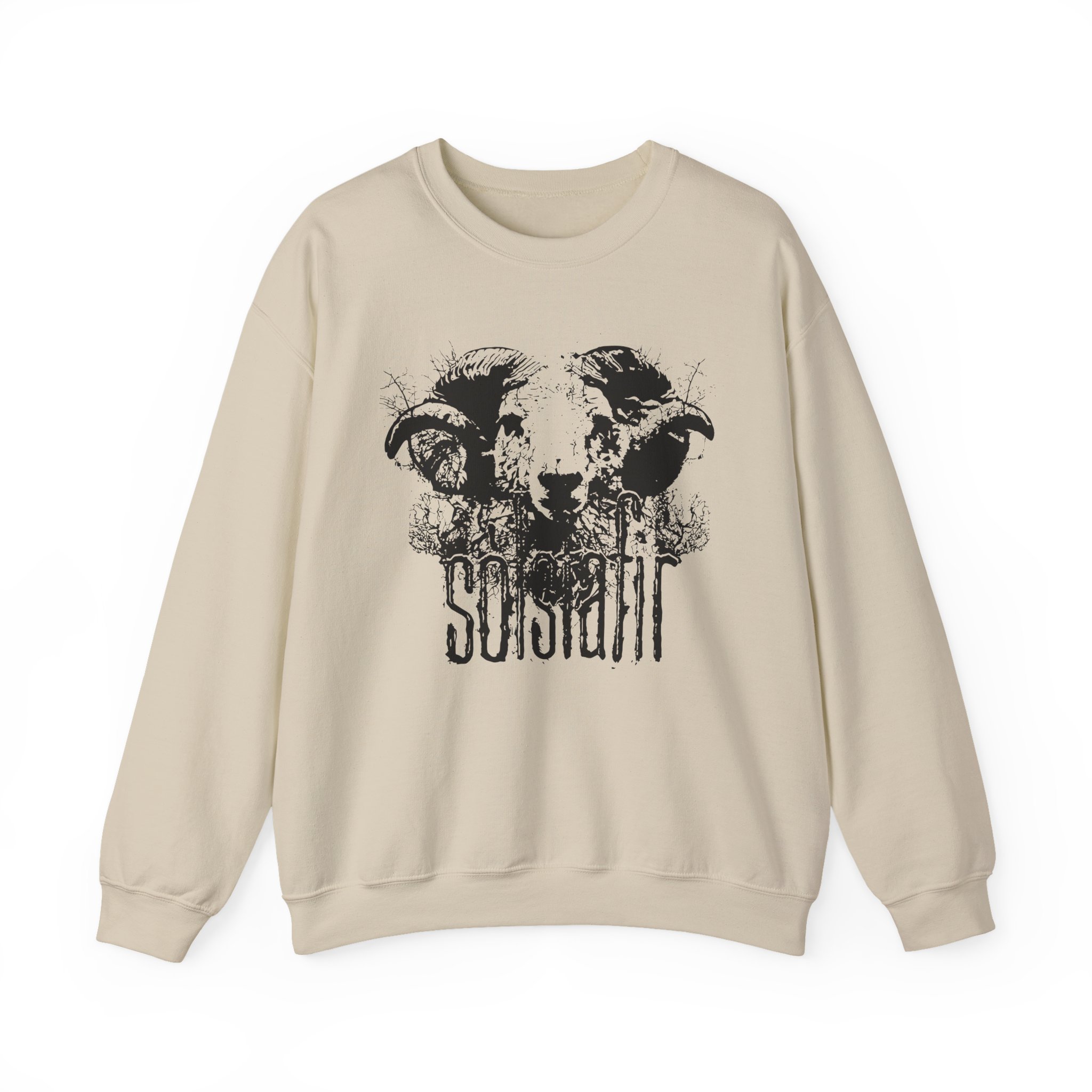 Solstafir Ram Olive Unisex Heavy Blend™ Crewneck Sweatshirt - Image 7