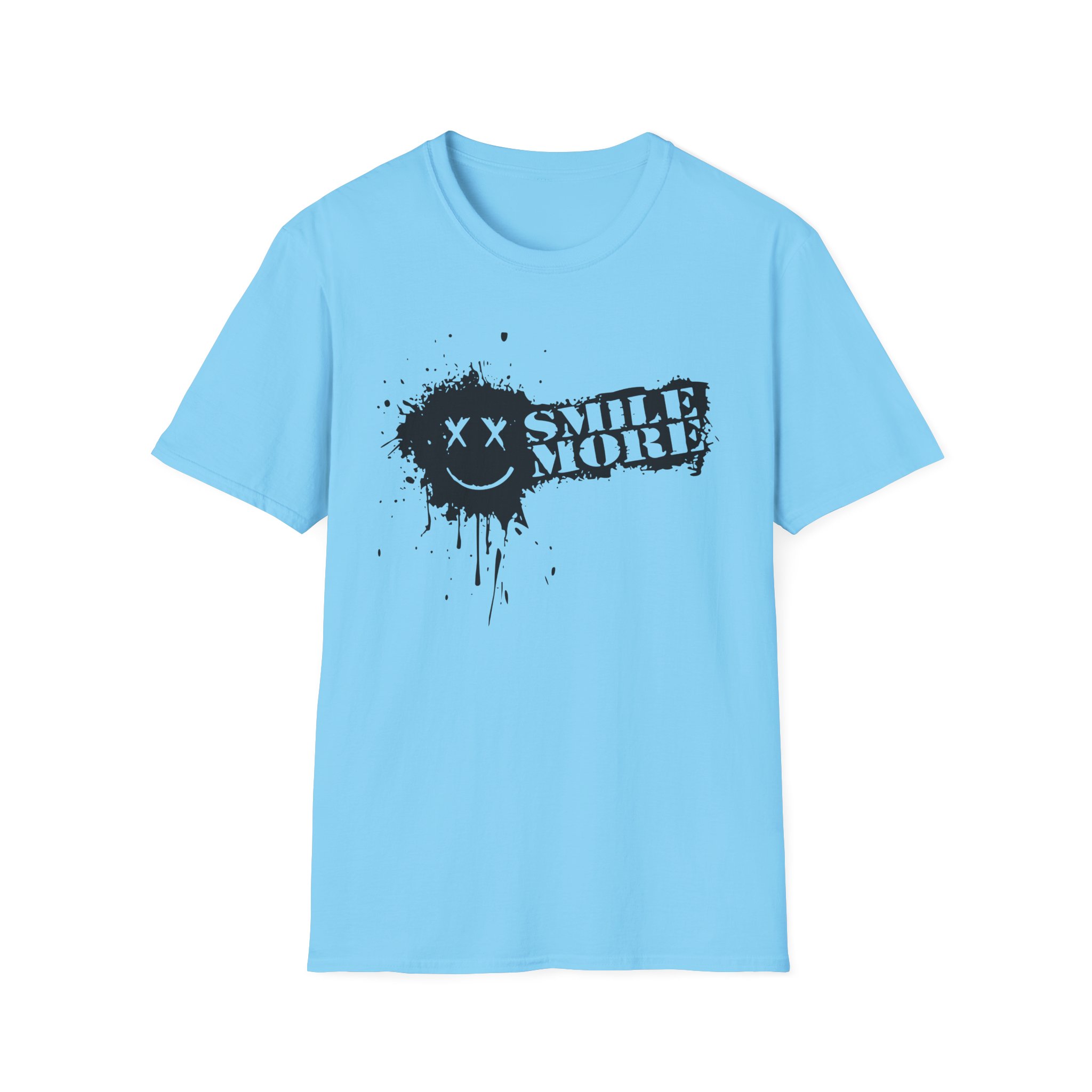 Roman Atwood Smile More Splatter Unisex Softstyle T-Shirt - Image 17