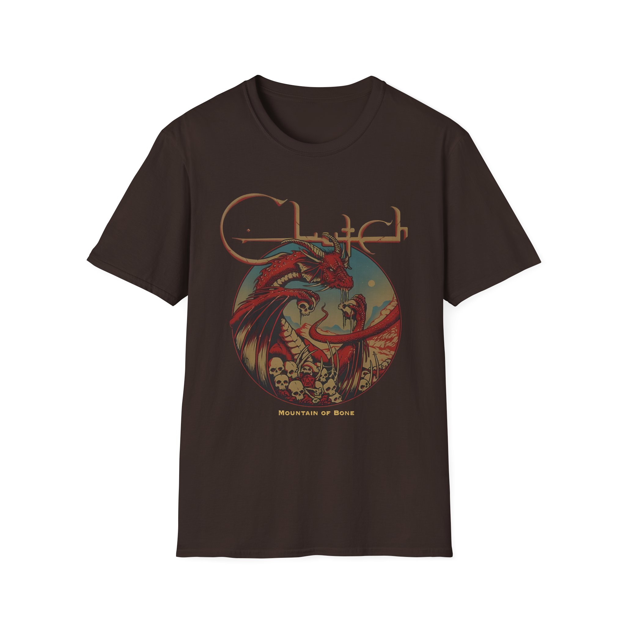Clutch Mountain Of Bone Unisex Softstyle T-Shirt - Image 5
