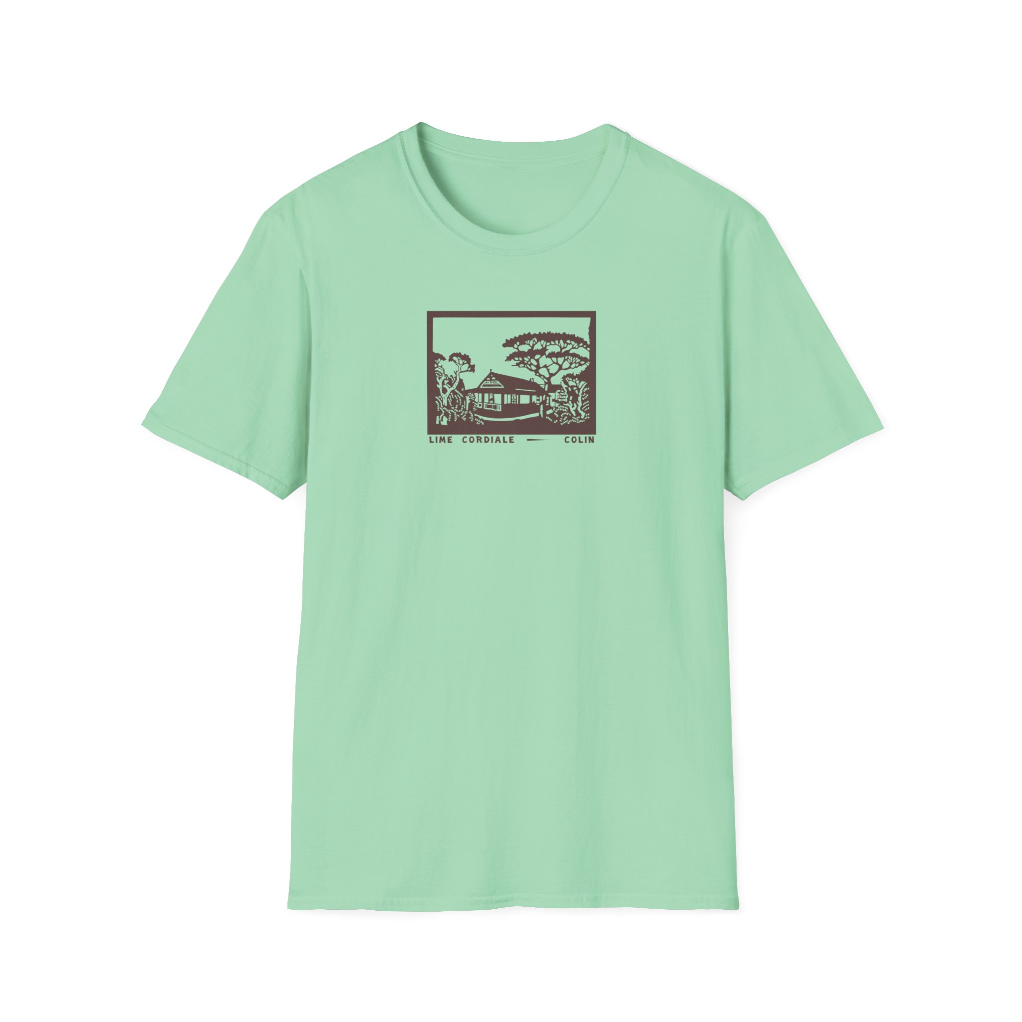 Lime Cordiale Colin Unisex Softstyle T-Shirt - Image 13