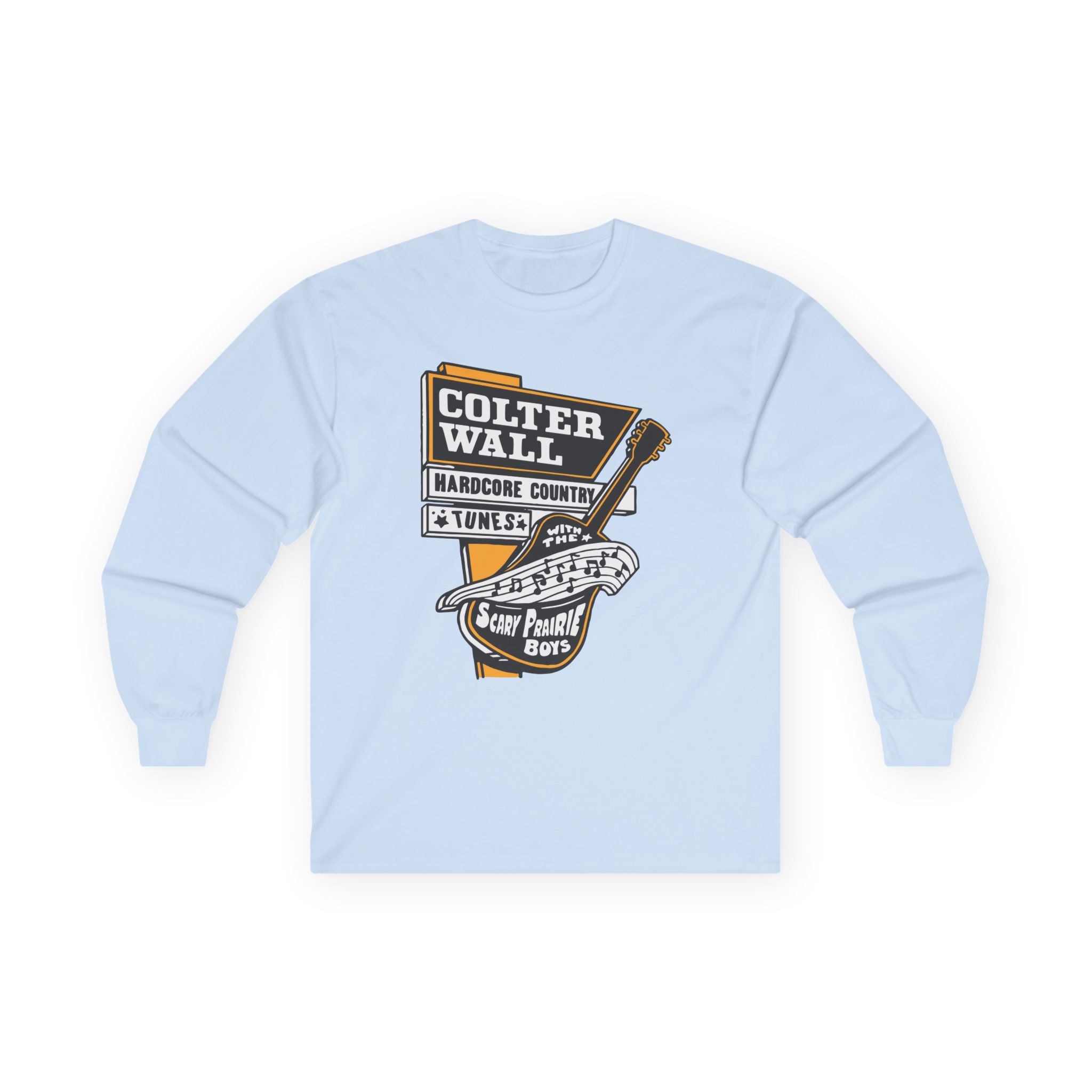 Colter Wall Guitar Sign Unisex Ultra Cotton Long Sleeve Tee - Image 13