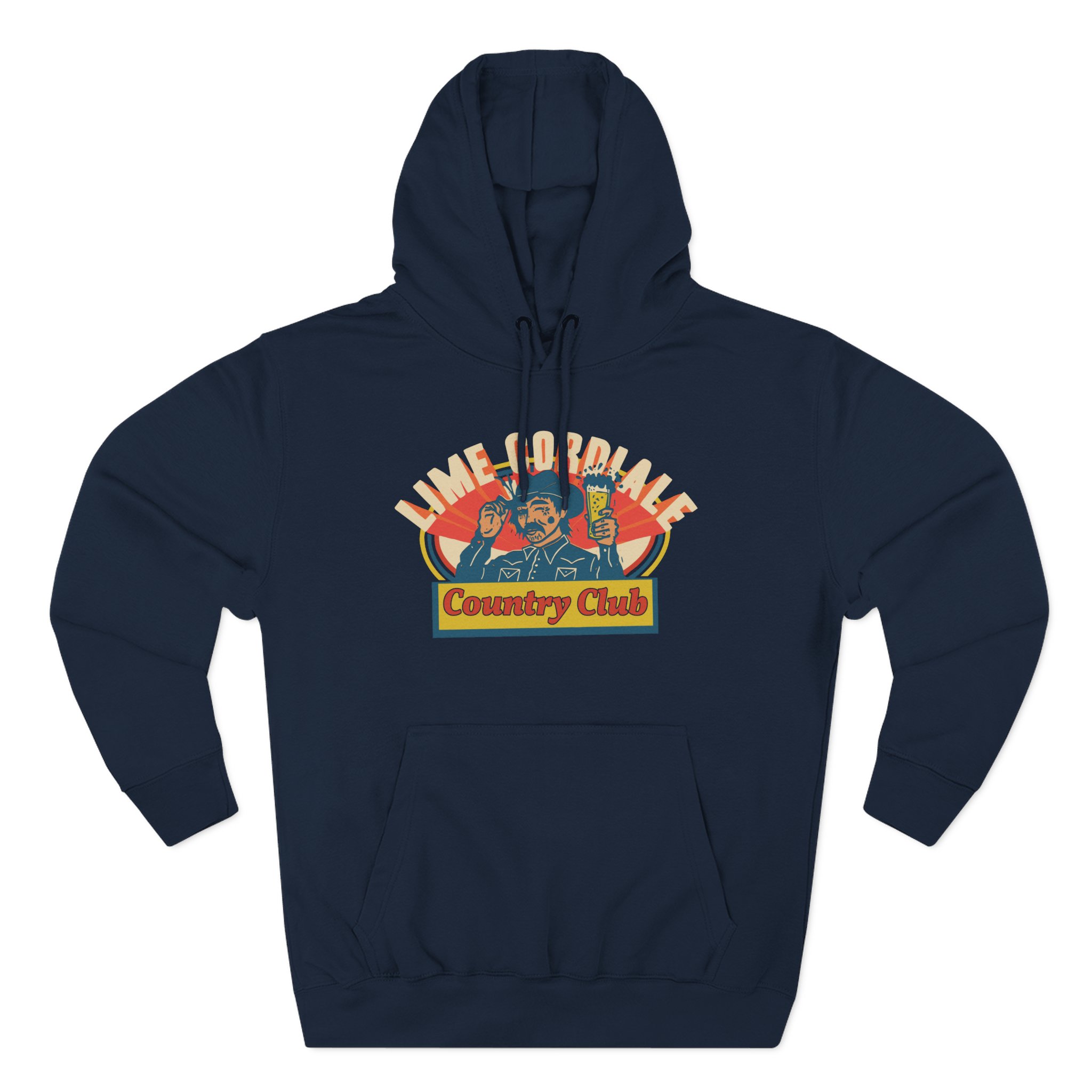 Lime Cordiale Country Club Three-Panel Fleece Hoodie - Image 9