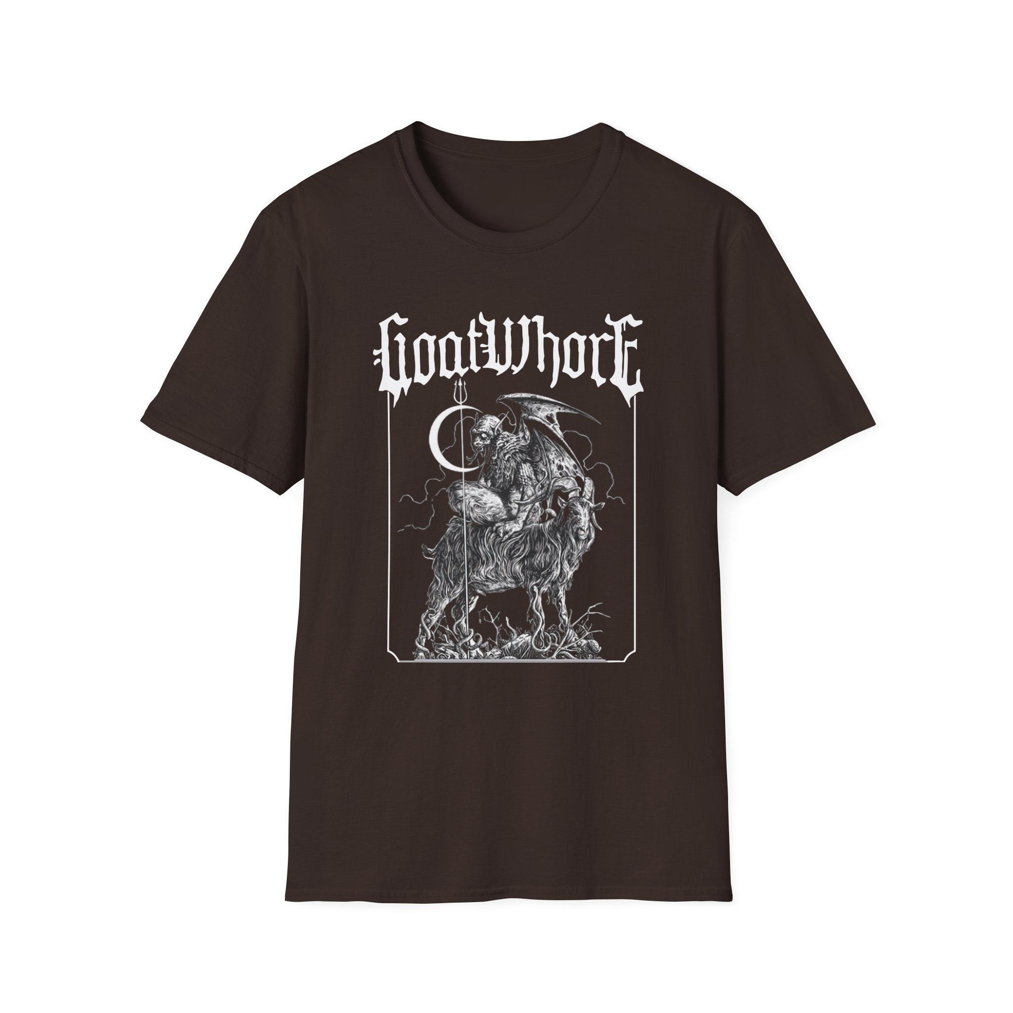 Goatwhore ghoul Unisex Softstyle T-Shirt - Image 3