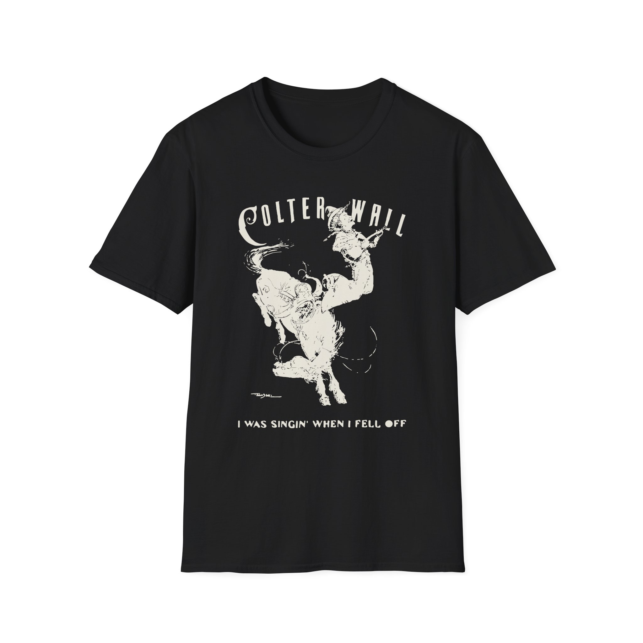 Colter Wall I Was Singin' When I Fell Off Unisex Softstyle T-Shirt