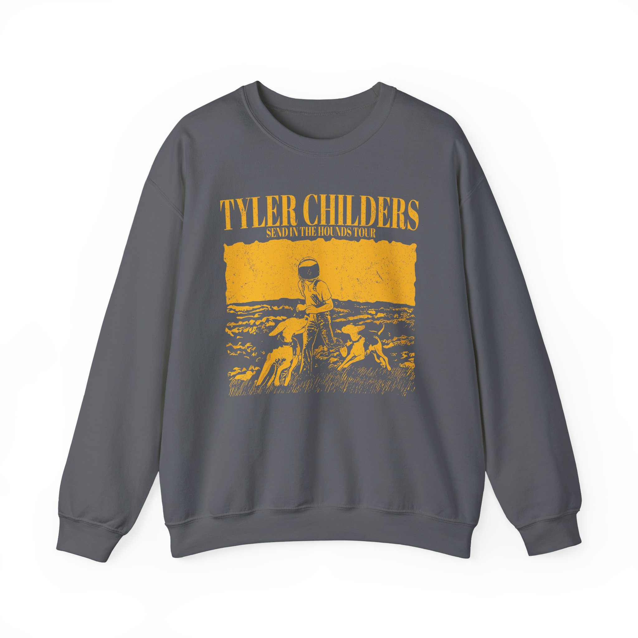 Tyler Childers Grey Hounds Tour Unisex Heavy Blend™ Crewneck Sweatshirt - Image 11
