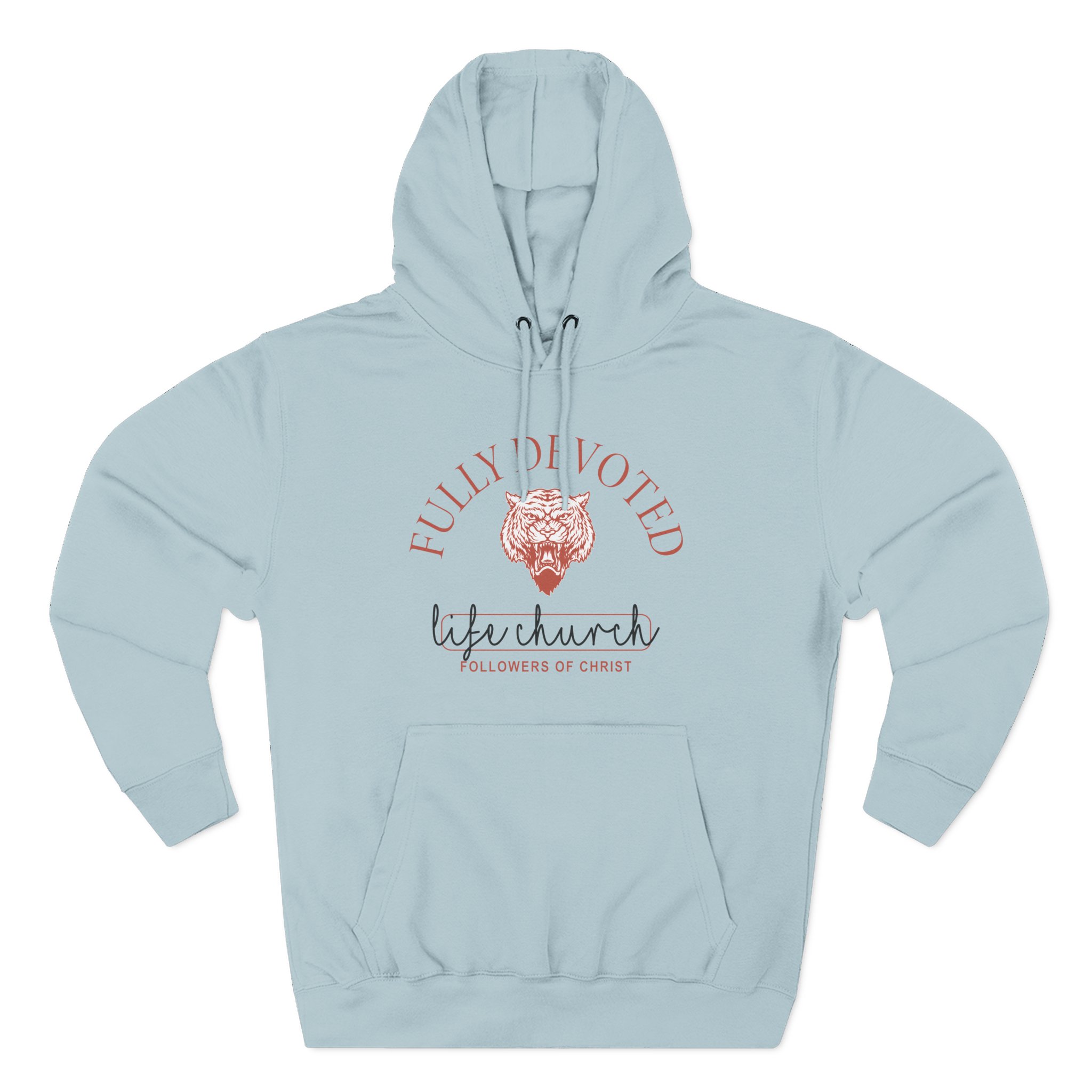 Life Church Fully Devoted Vintage Three-Panel Fleece Hoodie - Image 9