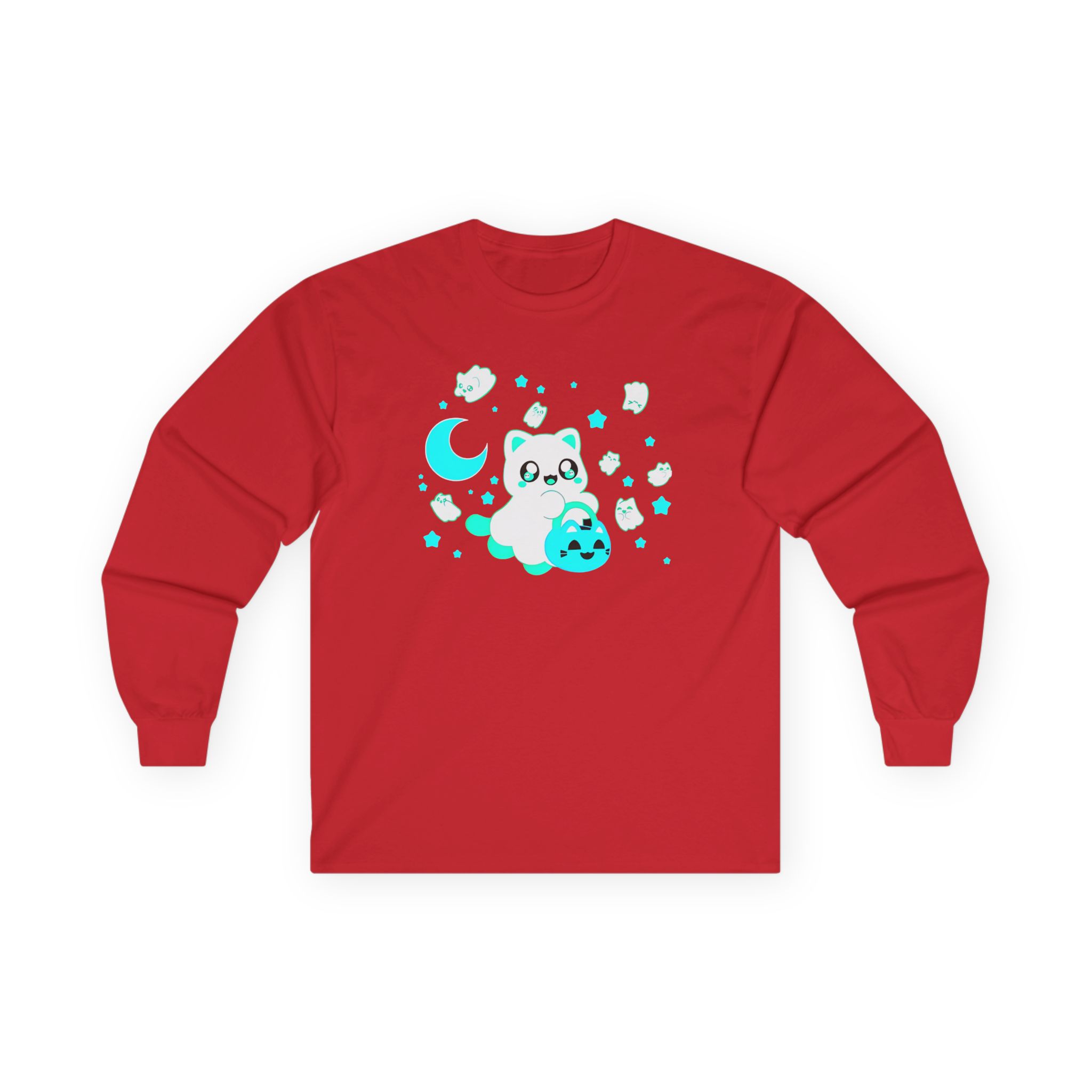 Aphmau Ghost Cat Unisex Ultra Cotton Long Sleeve Tee - Image 15