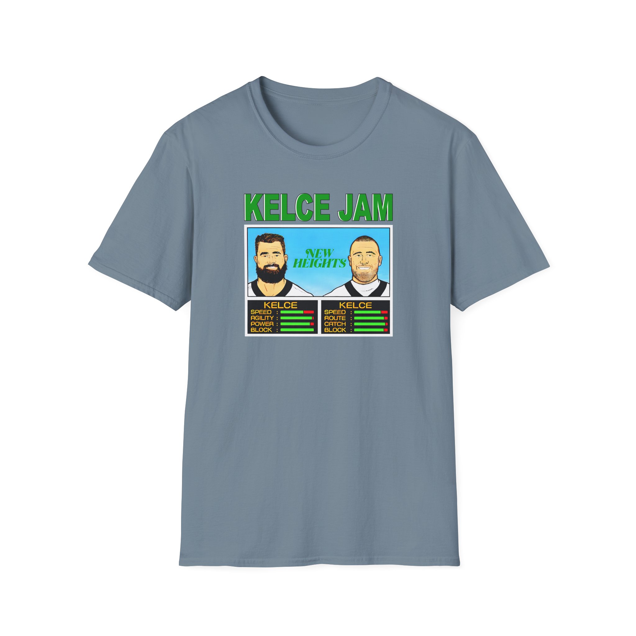New Heights Kelce Jam Jason And Travis Unisex Softstyle T-Shirt - Image 23