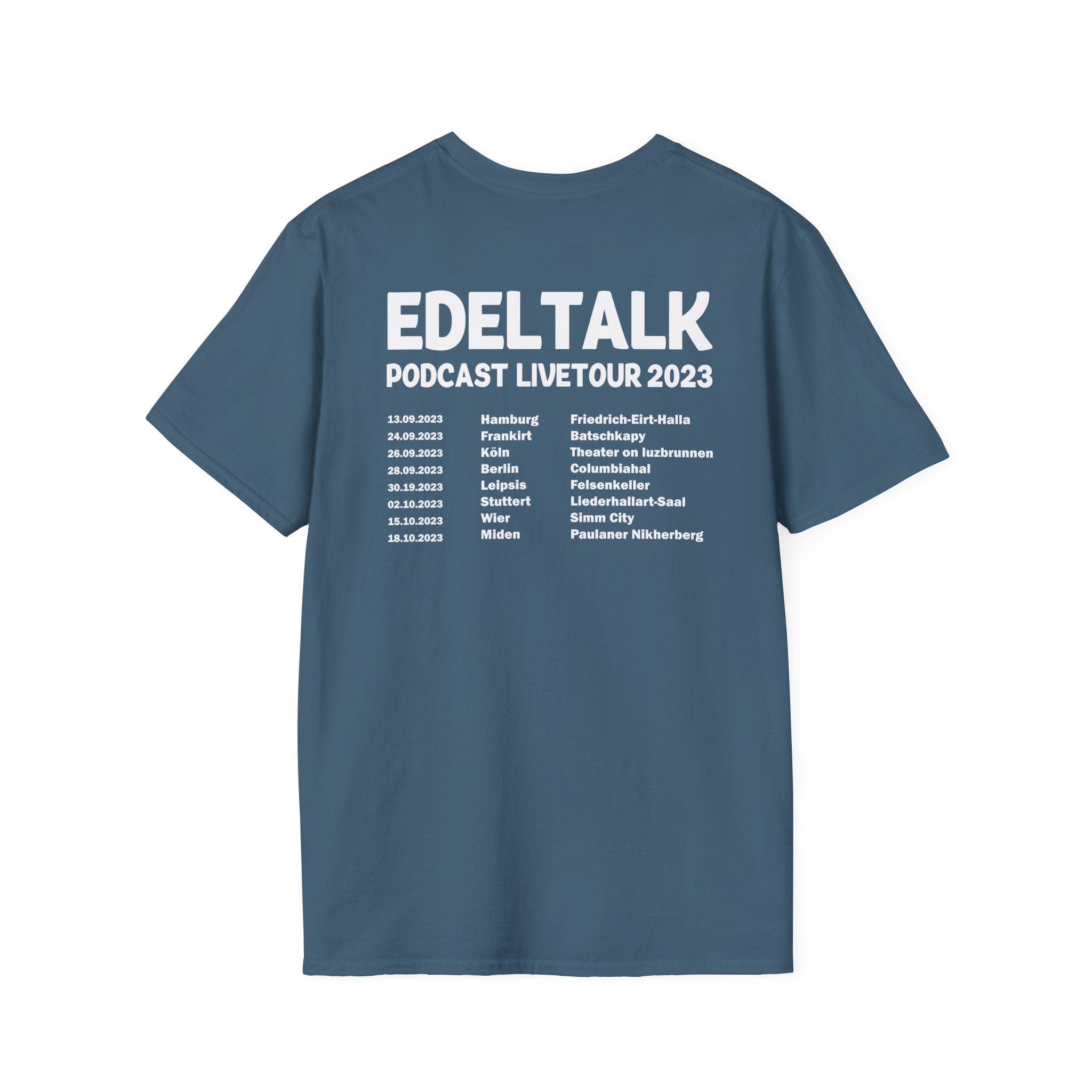 Edeltalk Podcast Livetour 2023 Unisex Softstyle T-Shirt - Image 12