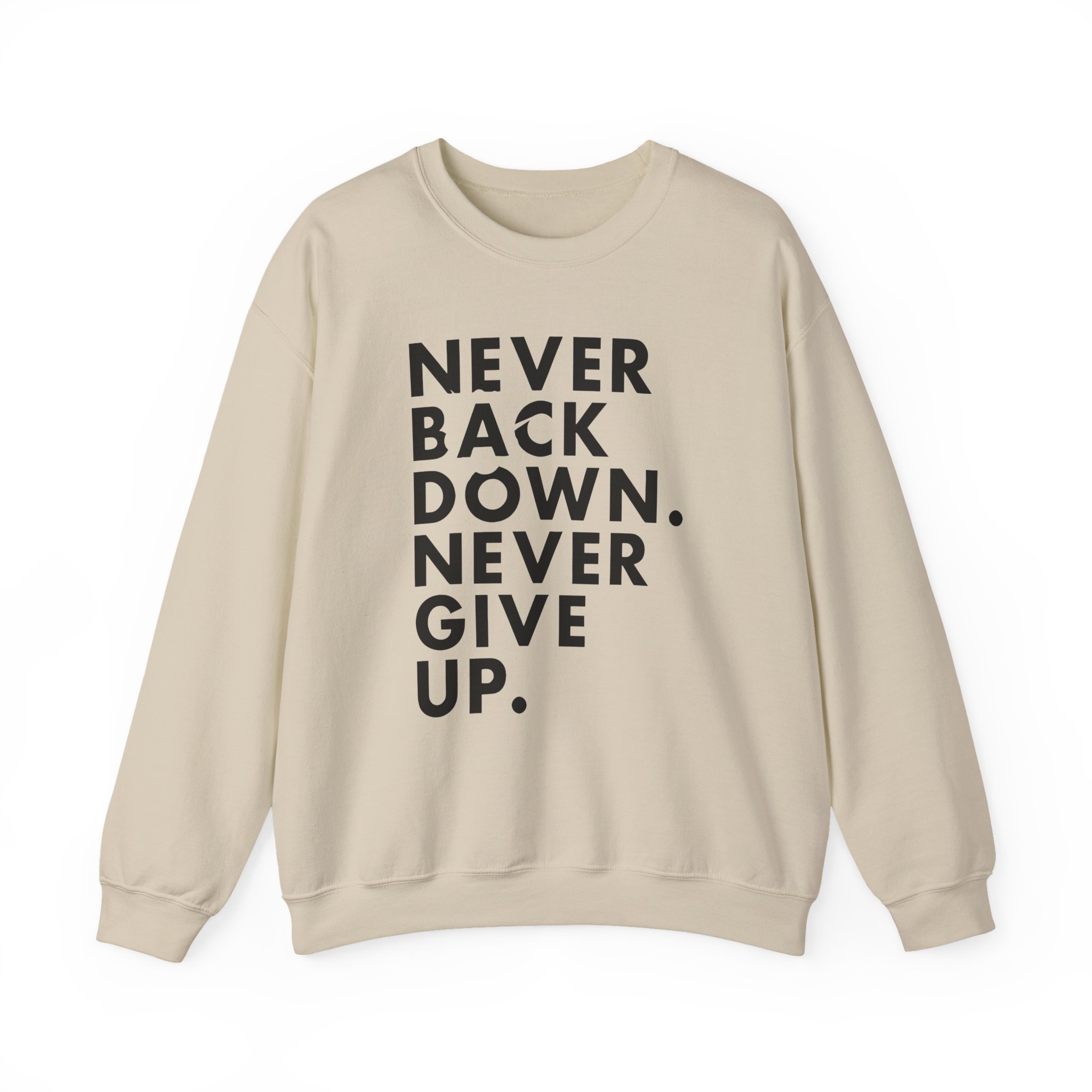 Nick Eh 30 Never Back Down Never Give Up Unisex Heavy Blend™ Crewneck Sweatshirt - Image 5