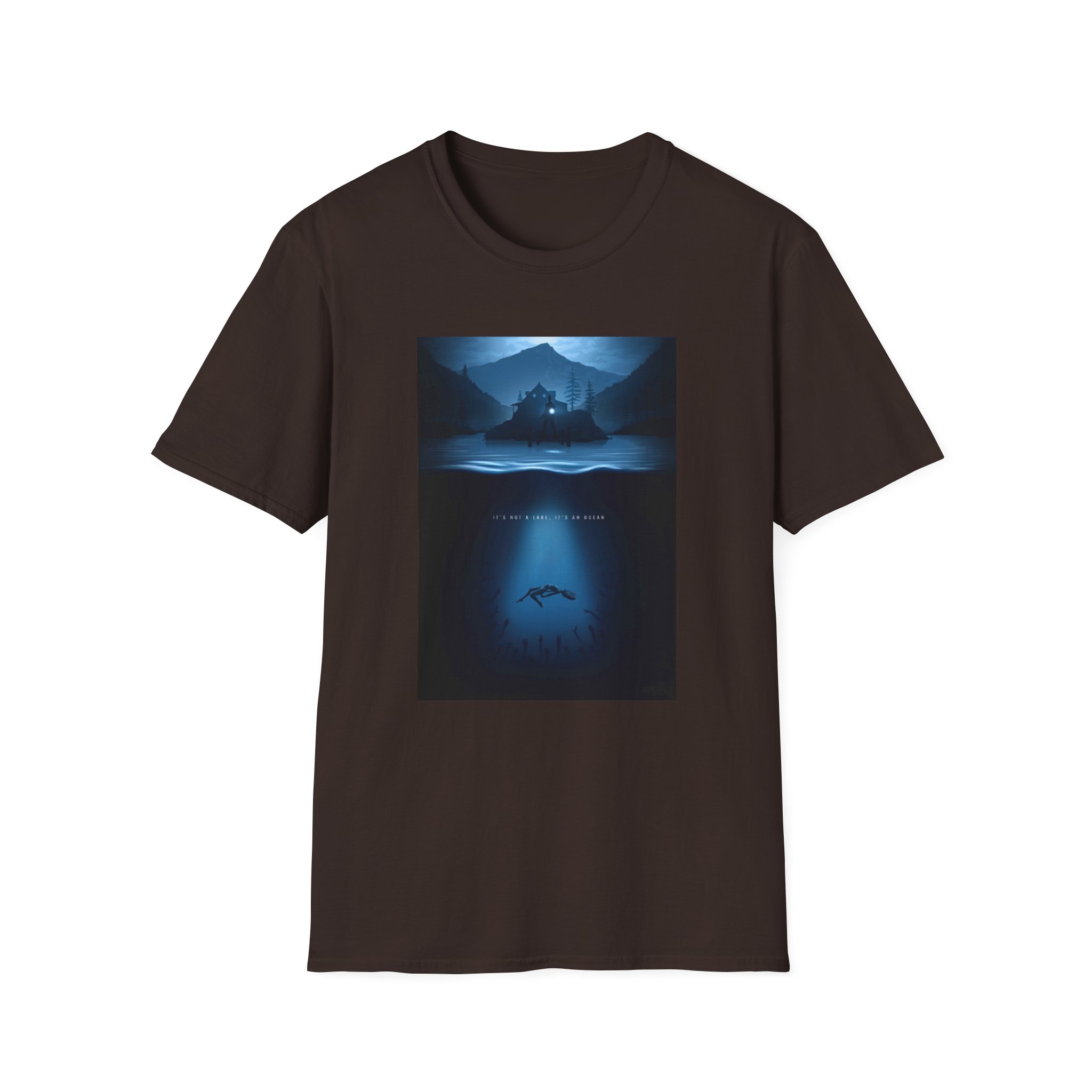 Alan Wake It’s not a lake it’s an ocean Unisex Softstyle T-Shirt - Image 3